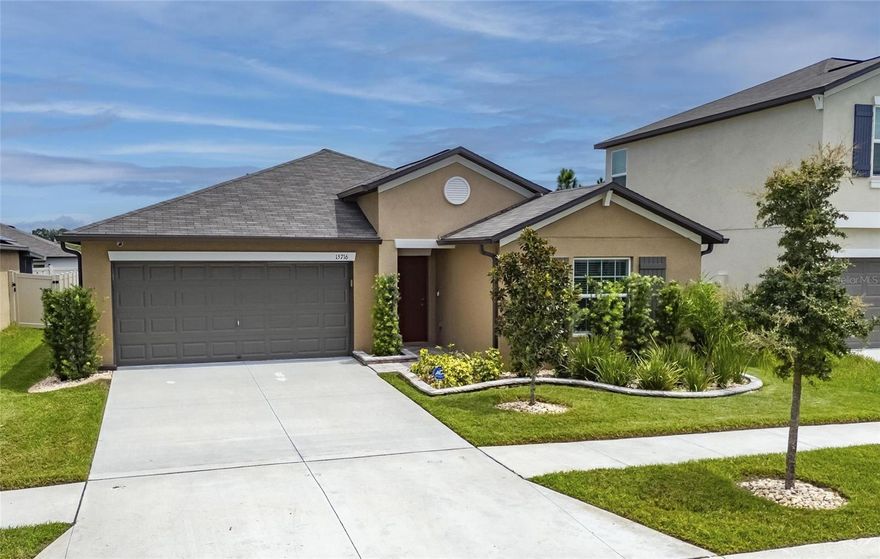 Welcome to this meticulously maintained home that offers a winning Florida vibe! The OPEN FLOORPLAN offers ease of access throughout the 4 bedrooms which are split off from the main one. Many thoughtful upgrades have been added to ensure comfort and convenience to incude a wonderful BOSCH dishwasher, beautiful PAVERS adding curb appeal, a very spacious SCREENED-IN LANAI perfect for relaxing or entertaining in your yard, a WALK-IN TUB in the main bathroom for accessibility and comfort, and a WATER SOFTENER system to top it off. The large lanai is the true highlight of this property, offering a private retreat to enjoy Florida living at its finest.This wonderful community offers something for everyone and it’s all within walking distance - a GYM, beautiful resort style POOL, SPLASH PAD, playground, dog park, Pickleball court and Basketball court—perfect for staying active and connected with family and friends.This home is move-in ready and waiting for its next owner to enjoy both its upgrades and the vibrant lifestyle Sun City Center has to offer. It is also close to shopping, doctor’s offices, and I-75. Schedule your showing today!