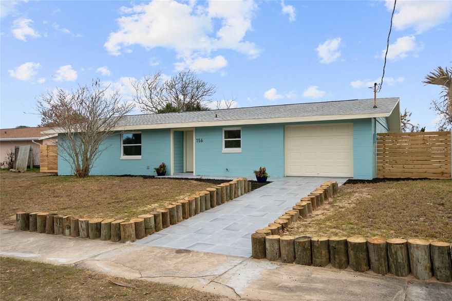 PRICE IMPROVEMENT. Beautiful 3 bedroom 2 bath fully remodeled beachside home. Spacious kitchen with island. Guest bath features double vanity. Indoor laundry. Oversized, fenced lot. Just blocks from the ocean, grocery store, shops and restaurants. Roof replaced in 2023,