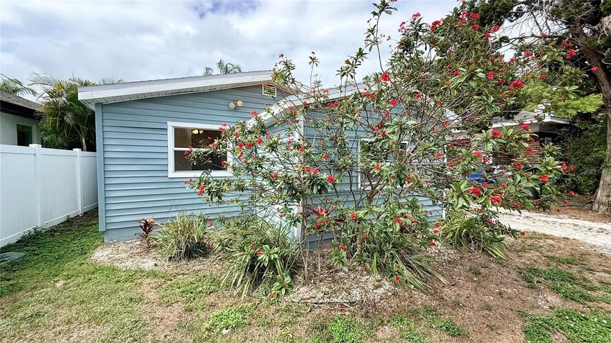 Charming and full of character, this 2-bedroom, 1-bath bungalow is located in the heart of Largo just minutes from the Gulf beaches, shopping, restaurants, and Largo Medical Center. Inside, you'll find an updated kitchen featuring stone countertops, plank flooring, and modern upgrades including newer electrical, HVAC, hot water heater, NEW ROOF in 2025 and updated windows for added efficiency and peace of mind. The indoor laundry area adds convenience, while the cozy layout makes the home feel warm and inviting. Enjoy a large yard with plenty of room to relax or entertain, all in a centrally located neighborhood close to Pinellas County amenities. Whether you're looking for a primary residence, seasonal getaway, or investment opportunity, this gem with a little bit of love is one you won't want to miss!