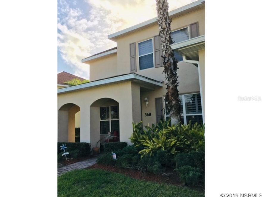 UPGRADES! UPGRADES!  This lovely home has them all: Plantation Shutters, Granite counters, tile throughout the downstairs and brand new carpet upstairs, Built in office upstairs, Security System, extra electrical outlets (who doesnt need those!), built in upgraded sink in the laundry room, extra storage above the garage and upstairs and a secret storage area beyond the usual under stairwell 6' x 4'!.  This end unit has a beautiful wrap around Porch with plenty of room to relax and watch the world go by, or, hop in the heated community pool and meet the neighbors!  Not to worry about buying appliances, they all come with this unit!  AC is 3 years old and the HOA keeps reserves for such things as roofs. Come see this Light, bright, immaculate end unit with neutral colors and lovely landscaping and you will fall in love with it!  An end unit makes such a difference! ;Water: City