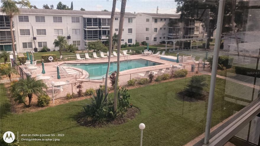 Check out this 1 bedroom condo with asn awesome pool view!!  This beauty has ceramic tile throughout and the breezy top-floor location making it very desirable.  Have a dip in the pool or join the shuffleboard game, the pool stays heated year-round and the shuffleboard is competitive. If it's the gulf beaches you are coming for they are just 8 mile away.  Shopping is also convenient with a great plaza justb 1/10 of a mile from this community.  Have a look soon.