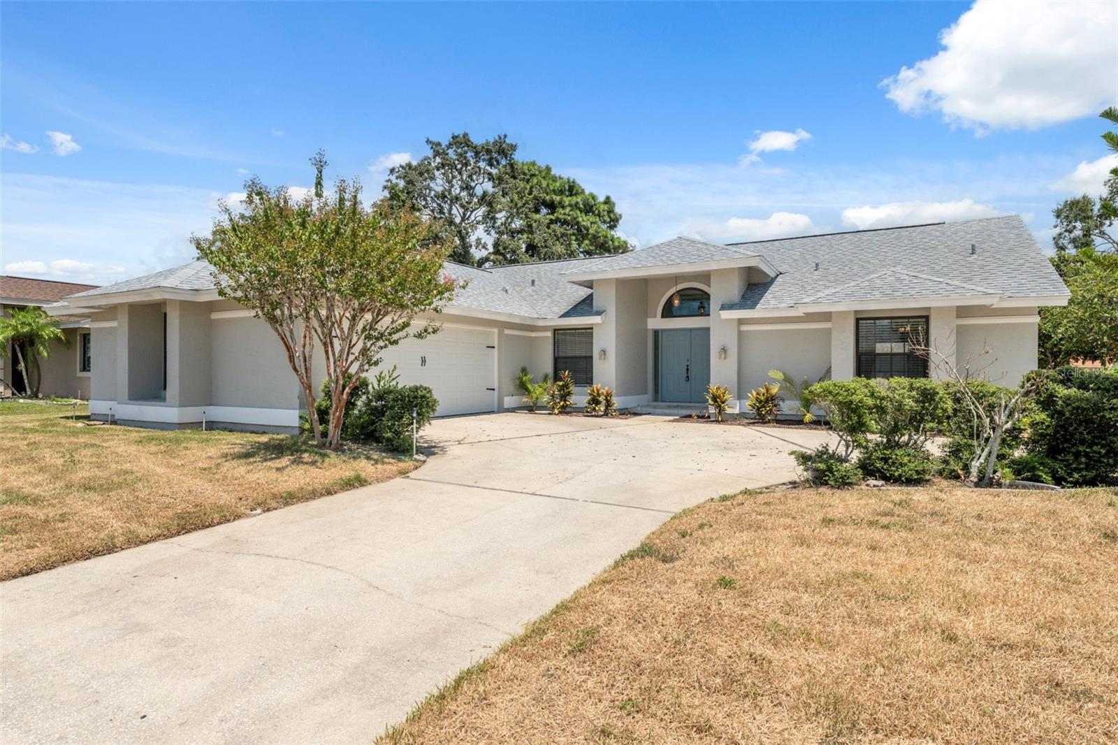 The property you are inquiring about is located in Holida, FL in the Amblewood of Gulf Trace area of Pasco County. This is a beautiful Arthur Rutenberg pool home situated on a corner lot with an oversized garage and circular driveway. The Somerset model features divided bedrooms, with three bedrooms and two baths. Main suite has nice natural light, large closet, dual sinks, and nice shower space. This home is OPEN to living - dining - kitchen - breakfast nook - gathering room - flex room (13x13) - and to the screened pool area. Again, it's all OPEN. Perfect home for entertaining and a fabulous area literally near so much of what Central Florida has to offer. Call, text, and see today! *Agents, please read MLS remarks.*