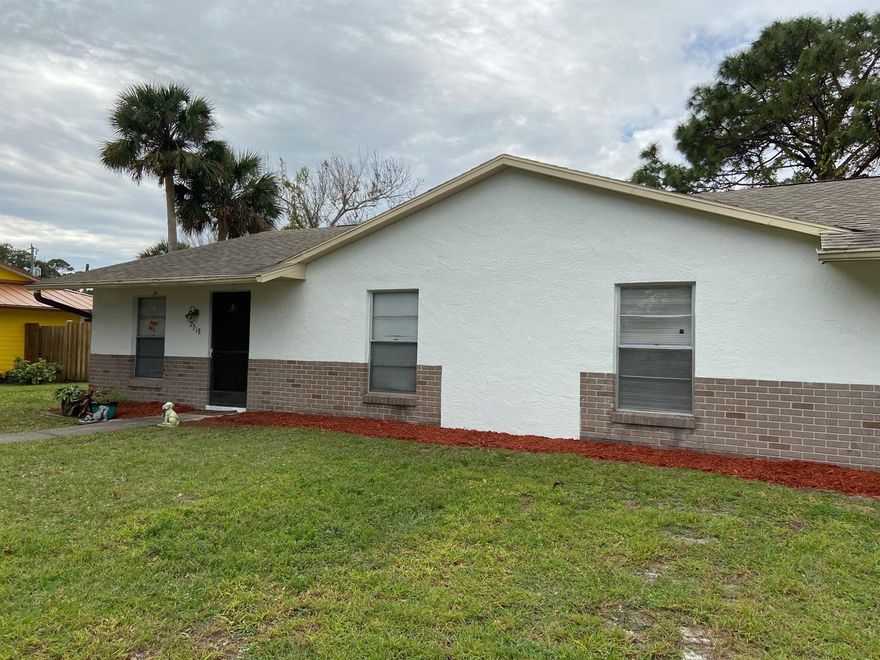 This duplex is very clean. Owner did all new flooring of Porcelain tile, new vanities in the bathrooms, new paint, new stove, and new doors. Fenced in back yard with privacy from your neighbor and back patio.