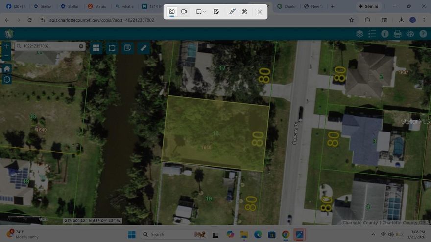 This is a Freshwater canal lot, located in a quiet residential area. There is close proximity to the highway and shopping.. Great opportunity!