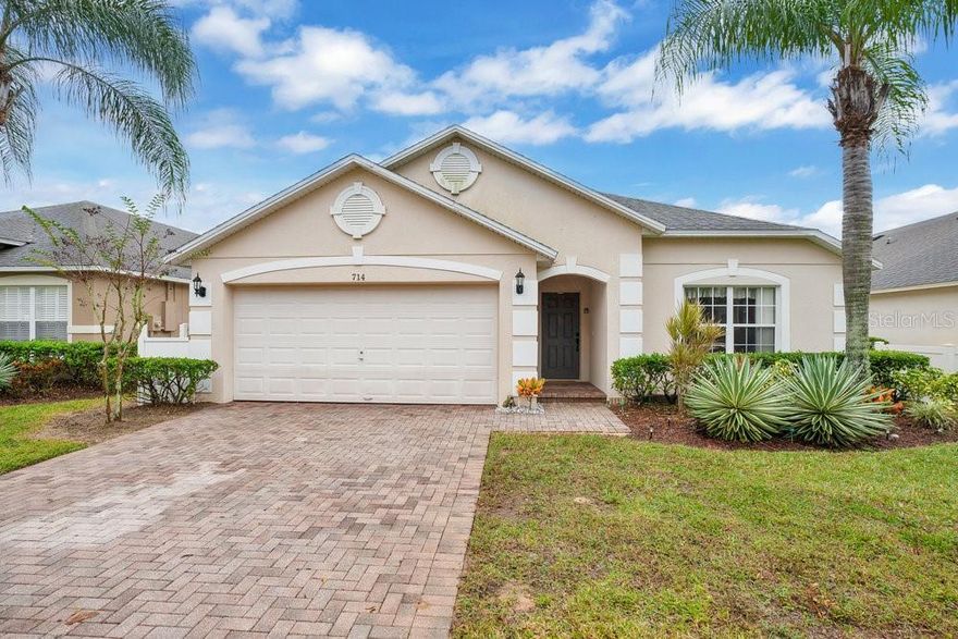 What a beautifully presented and cared for home by the homeowners and is found on the gated community of High Gate . The 4 bedroom 3 bathroom home with 2 ensuites comes fully furnished and has a newly installed AC. The open plan kitchen, dining room and living area overlook the South, facing  heated pool and spa and lanai with recently painted decking and pool cover   The pool is not over looked at the rear, so come and enjoy the Florida lifestyle relaxing by the pool for hours of sunshine. The double garage has a Games Room for your enjoyment.
Local shops and restaurants will be found on Highway 192 and Animal Kingdom is only a few minutes away
I don't think you will be disappointed in seeing this home.