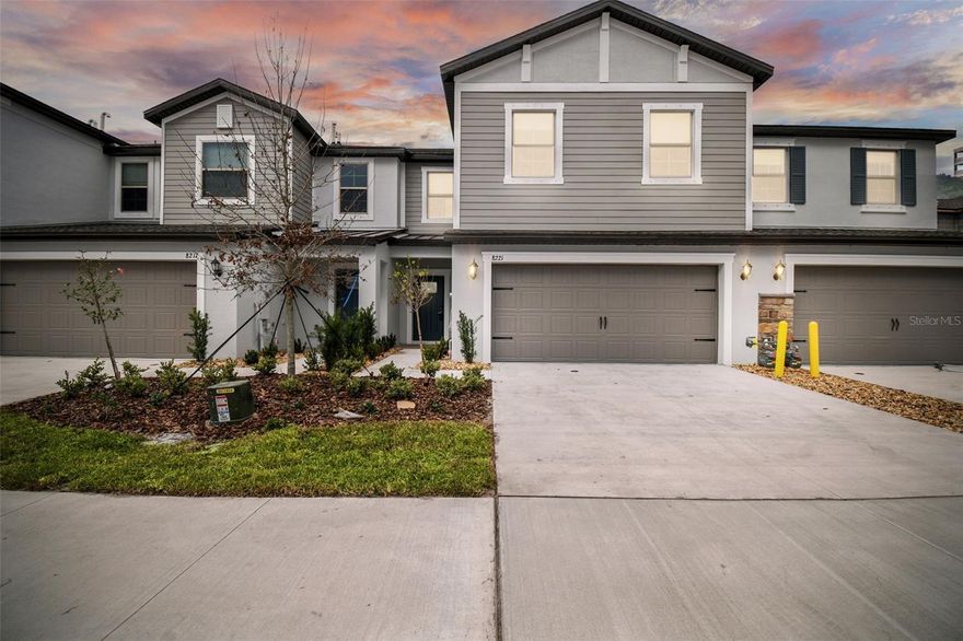 BRAND NEW HOME FOR LEASE OR SALE in Bryant Square!! Maintenance-free living.Welcome to this exquisite brand-new two-story townhome in Bryant Square, Trinity FL! This contemporary residence boasts a seamless layout on the first floor, connecting the family room, kitchen, and dining area in a captivating open-plan design. Step outside to a covered patio that extends your living space outdoors, perfect for relaxation or entertaining guests.  Upstairs, discover two secondary bedrooms, a versatile large loft, and a luxurious owner’s suite featuring a spa-style bathroom with a garden tub and separate shower, providing an indulgent retreat. Convenience meets functionality with a spacious two-car garage, offering ample storage space.  Located in the highly sought-after Bryant Square community, enjoy proximity to a plethora of amenities including top-notch restaurants, shopping destinations, reputable schools, fitness centers, and healthcare facilities. Easy access to major thoroughfares such as SR-54 and US-19 ensures seamless commuting.  Bryant Square offers more than just a home; it provides a lifestyle. Embrace the community's offerings like a refreshing pool, scenic walking trails, and picturesque surroundings, making every day a delightful experience. Don't miss the chance to call this remarkable property your new home sweet home!