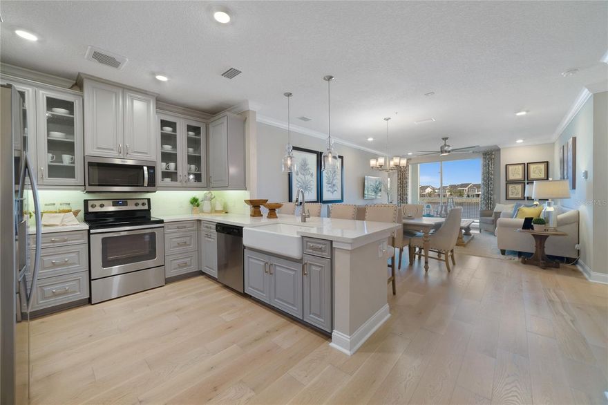 Welcome to Gatherings of Lake Nona, a charming condo located in the vibrant 55+ community of Lake Nona in Orlando built by Beazer Homes. This beautifully maintained residence features 2 bedrooms, 2 baths and a Study/Den, offering a perfect blend of comfort and convenience. With 1486 sq ft of living space, the open-concept layout includes a bright and airy living room, a modern kitchen, and a dining area ideal for both casual meals and entertaining.
The primary suite is a serene retreat, complete with a walk-in closet and a luxurious en-suite bathroom. Additional bedrooms are spacious and versatile, perfect for guests or a home office.
Step outside to enjoy the patio, providing a wonderful space for relaxation and outdoor activities. Additional highlights include a fresh air system and a 1-Garage.
Residents of the Gatherings of Lake Nona community enjoy access to a range of amenities designed for active adults, including a heated swimming pool, pickle ball, bocce ball, a dog park, gym and more. The home is conveniently located near incredible restaurants, shops, stores, medical facilities, the Orlando Airport and Brightline Station making it an excellent choice for those seeking a vibrant and engaging lifestyle.
Beazer Homes is proud to be America’s #1 Energy-Efficient homebuilder. In 2024, our homes achieved an average net HERS® score of 37 (including solar) and a gross HERS® score of 42—the lowest publicly reported scores among the top 30 U.S. homebuilders identified by Builder Magazine’s Top 100 list (ranked by 2024 closings).
Take advantage of our special buyer incentives which may include closing costs, design studio upgrades, FLEX dollars, and more. Contact us today to learn more about how you can benefit from these exclusive offers.