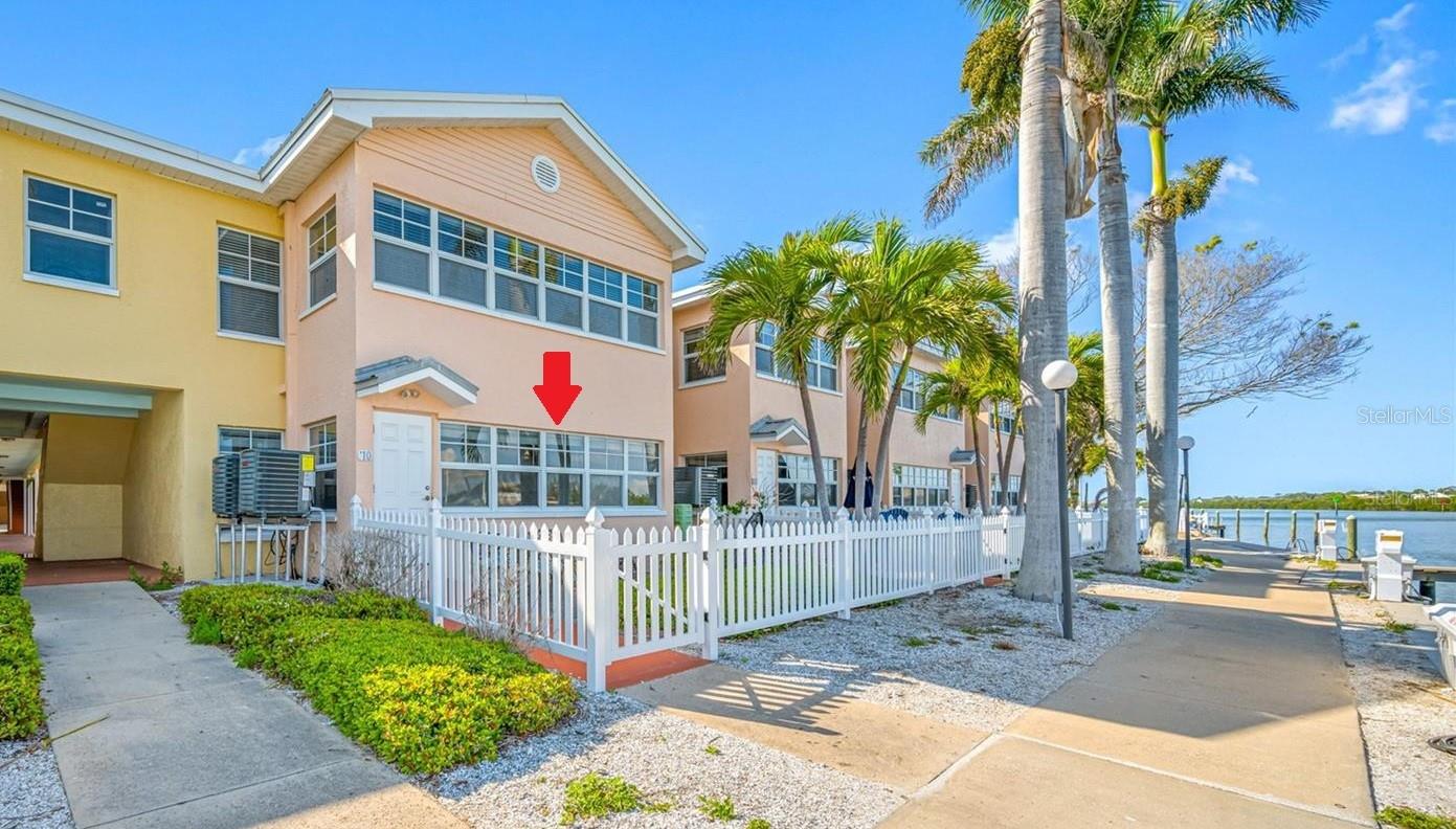 Fantastic Waterfront Location - This unit comes with a deeded boat slip. Have your morning coffee on the waterfront patio watching the sunrise. 2 bedrooms, 1 bath. Bonus sunroom. Kitchen with granite counters and new appliances. Currently under total renovation. Tile throughout. Partially furnished. No leasing restrictions - short tem rentals okay. Great rental income. All room sized to be verified by buyer. Dock size to be verified by buyer. 2nd deeded boat slip available for separate purchase. Community pool, coin operated laundry room, clubhouse, community grill and designated resort beach access across the street. Close to Beach Trolley stop. Renovations to be completed by closing.