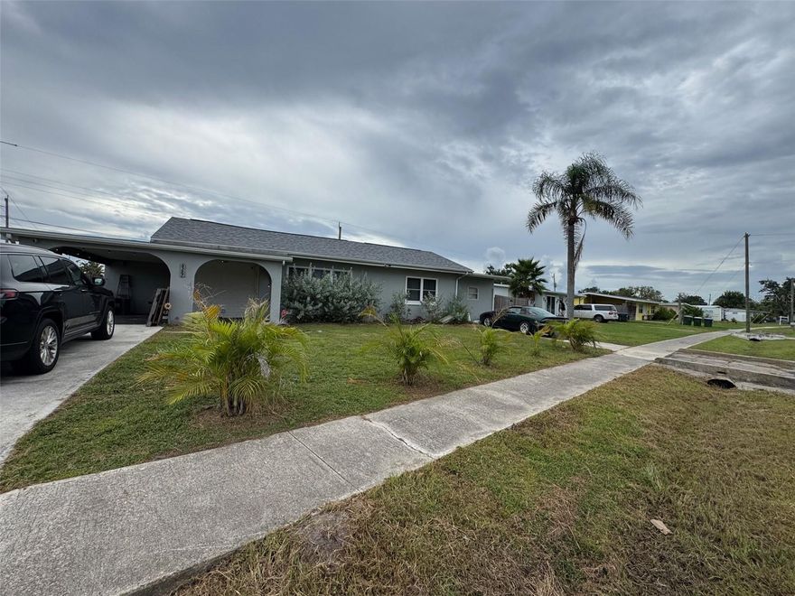This charming 2-bedroom, 1-bath home offers a cozy and inviting layout perfect for first-time buyers, downsizing, or investment opportunities. The light-filled living spaces flow into a functional kitchen making meal prep simple and enjoyable. Outside, the spacious backyard provides room for gardening, entertaining, or simply relaxing in the Florida sunshine. Conveniently located near shopping, dining, parks, and just a short drive to Gulf Coast beaches, this home combines comfort, affordability, and a great location.
