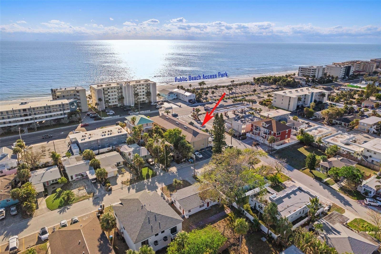 Here it is… a reasonably priced, PET FRIENDLY (owners only) move in ready, “place at the beach” - located on the TOP (2nd) FLOOR ... DIRECTLY Across the street from Madeira's Beach and a convenient Beach Access …. you’ll own one of 20 units, in this intimate, two-story, Resort-Style, condo-tel community with a HEATED POOL... NEW ROOF .... It makes a GREAT "Second HOME at the Beach" for you and your family to use and enjoy, with Pride of Ownership evident … Lots Rental Potential to help pay for itself, when you’re not using it ... you'll be an easy walk to John Pass Village and LOTS of nearby restaurants and "watering holes"; even an often-handy convenience store ... a LARGE Publicly owned Beach-front Park is "Caddy Corner” and affords some nice Gulf VIEWS (and Breezes) and a Sunset Exposure from this SECOND FLOOR Condominium ...very efficient use of space in this FULL 1 Bedroom condo with kitchen (which you and your guests will highly appreciate) ...well maintained inside ... The HEATED POOL, BBQ area, on-site laundry, Bike and Personal Items Storage, and MORE all combine to become your "Home Away from Home"- and your Guests' second home! … The Sellers now require a 3-day minimum rental (rules may allow shorter term rentals in a pinch) .. It's VERY EZ to rent and Professional Management is already in place … HURRY on this one!