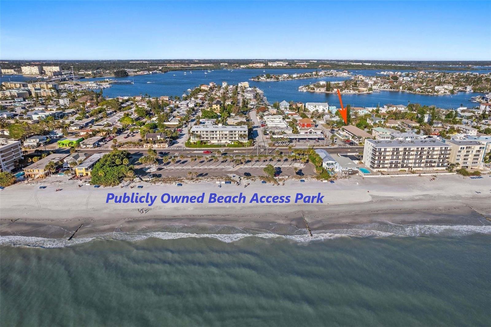 Here it is… a reasonably priced, PET FRIENDLY (owners only) move in ready, “place at the beach” - located on the TOP (2nd) FLOOR ... DIRECTLY Across the street from Madeira's Beach and a convenient Beach Access …. you’ll own one of 20 units, in this intimate, two-story, Resort-Style, condo-tel community with a HEATED POOL... NEW ROOF .... It makes a GREAT "Second HOME at the Beach" for you and your family to use and enjoy, with Pride of Ownership evident … Lots Rental Potential to help pay for itself, when you’re not using it ... you'll be an easy walk to John Pass Village and LOTS of nearby restaurants and "watering holes"; even an often-handy convenience store ... a LARGE Publicly owned Beach-front Park is "Caddy Corner” and affords some nice Gulf VIEWS (and Breezes) and a Sunset Exposure from this SECOND FLOOR Condominium ...very efficient use of space in this FULL 1 Bedroom condo with kitchen (which you and your guests will highly appreciate) ...well maintained inside ... The HEATED POOL, BBQ area, on-site laundry, Bike and Personal Items Storage, and MORE all combine to become your "Home Away from Home"- and your Guests' second home! … The Sellers now require a 3-day minimum rental (rules may allow shorter term rentals in a pinch) .. It's VERY EZ to rent and Professional Management is already in place … HURRY on this one!
