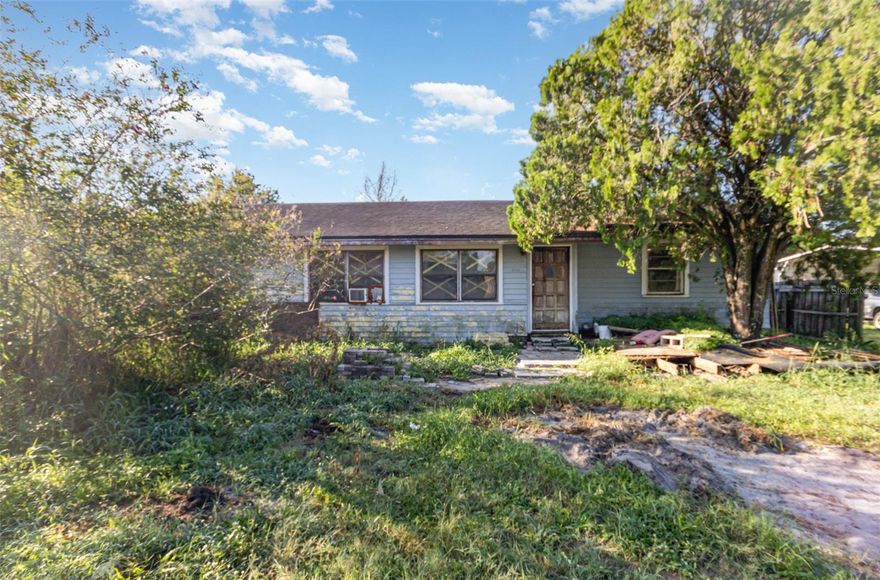 Investors!!! ZONING R-2 Good Location !!! Double Lot!!! 3 bed/2 bath plus additions; property needs work. The value is in the location, zoning, and double lot.