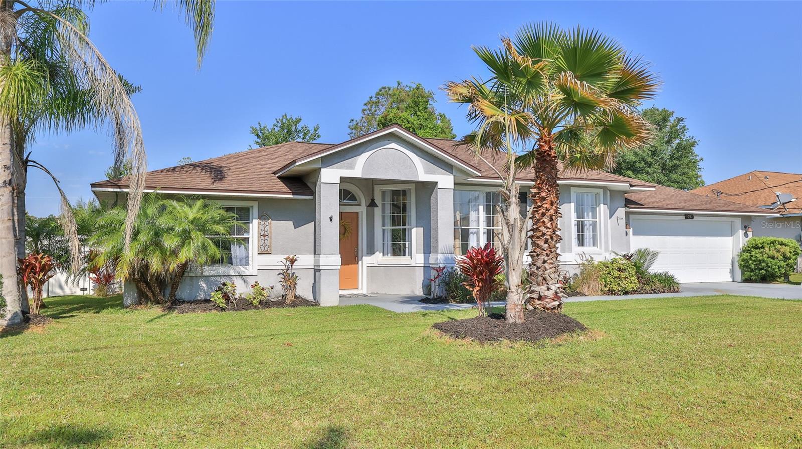 Submit all offers-Seller says sell! Sellers ready to sell and price reflective! SCREENED INGROUND POOL & NO HOA!! 2 car garage block home that with a few cosmetic upgrades will provide the next buyer with that solid beautiful pool home @ a great price. New 2.5 ton HVAC to be installed prior to closing. Mature and manicured landscaping that give this home a great curb appeal! Concrete large inground pool with screen enclosure and large completely fenced in yard. Split plan with the owner's suite (primary bedroom) & a walk-in closet that has a completely upgraded bath March 2024 with walk-in tiled shower, new toilet, new vanity, fixtures & lighting. 2nd & 3rd bedroom are separated by a full bath with tub/shower combo on the opposite side of the home. The home also features a very spacious living room with vaulted ceiling. Great neighborhood that is awaiting a new owner!! 24 hour notice preferred. All measurements are meant to be accurate-Buyer to verify.