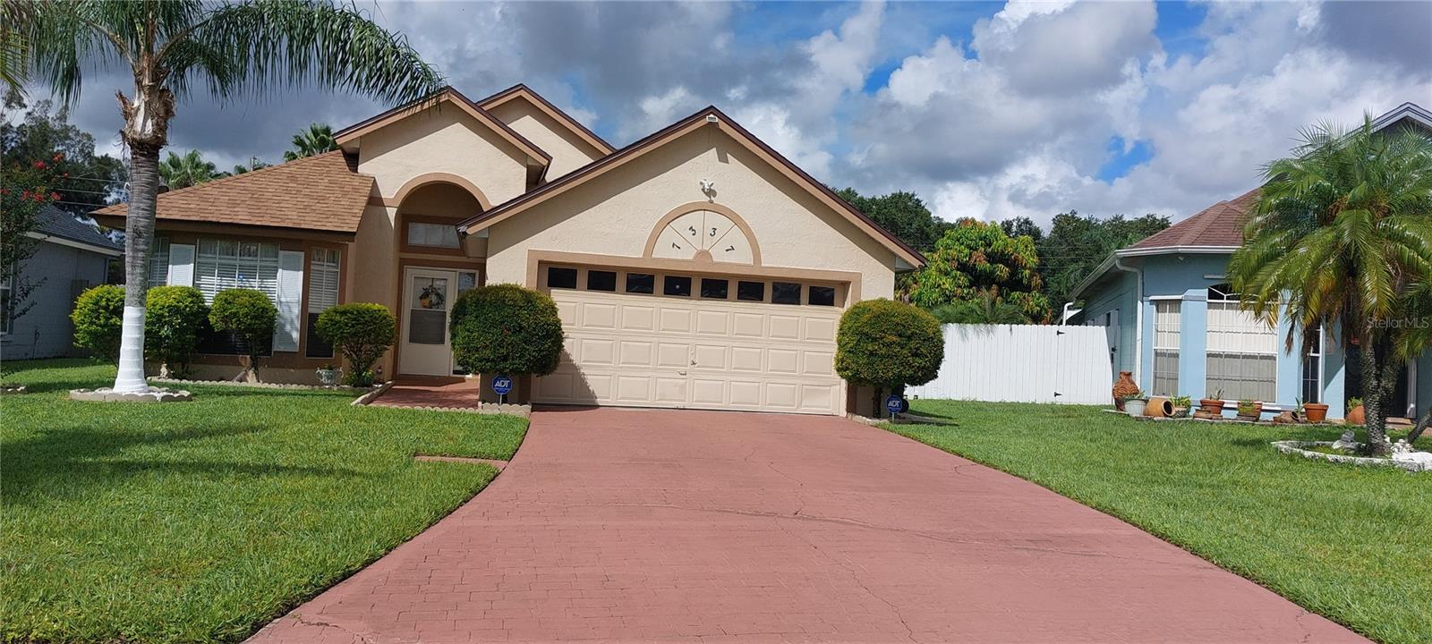 What an opportunity ! A 4 bedroom 2 bath pool home for sale !
This four bedroom has more than you need. As you enter the home, you'll notice the 15" vaulted ceilings, upgraded bedroom, bathroom and closet doors. All of the bathrooms have been remodeled with updated vanities, ceramic tile, you have 15" vaulted ceilings, a walk-in closet; dual sinks, walk-in shower and a separate tub in the master bathroom. The bedrooms and garage are prewired for cable. As you walk pass the French doors with integrated blinds and into the oversized fenced-in backyard, you'll immediately appreciate the two water fountains that have been added to the inground pool which also has a new motor, pump and filter. This is one of the most updated homes in the neighborhood which sits on a huge pie-shaped lot with an extended four-car driveway. Don't miss this opportunity before is gone!!