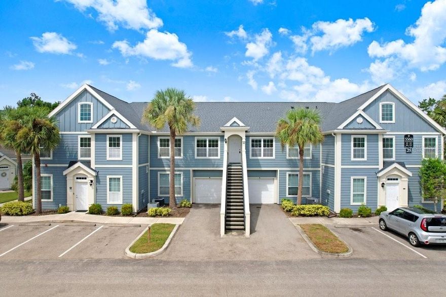 This beautiful 2 bedroom, two bathroom plus loft, corner unit condo is a must see!! Its centrally located right off Clark and not far from I75. The peacefulness of this gated, maintenance free, pet friendly community of Admirals Walk will give you the peace of mind and Florida lifestyle you've been looking for.  As you enter the front door you'll ascend your own private stairway leading to the main floor. The kitchen complete with granite counters overlooks the large living room and dining room. The cathedral ceiling accents the size of the living area which gives it a spacious feel. The bedrooms are off the living room, both with walk in closets and bathrooms. The loft is overlooking the living area and would be great for a home office, extra bedroom or another living area for TV and games. The laundry room is located between the bedrooms for easy access. If you are looking for a place to call home or want to experience the Florida winters away from the cold a few months a year then check out this condo. The amenities that come with the association fees make this property very appealing including the amazing clubhouse with pool, jacuzzi, modern gym, meeting room and game room. The fee also includes internet, cable, water, sewer, trash and community security. This community is so close to everything such as hospitals, world famous beaches, I75, shopping, restaurants and International airports. If you're wanting the Florida lifestyle with beauty, comfort and safety then this could be what you're looking for. Set up a showing today!!