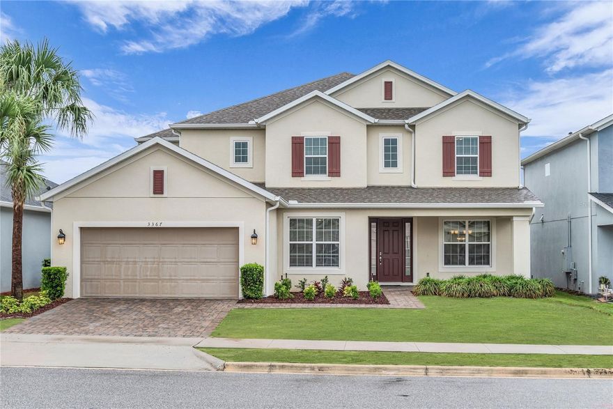 Stunning, meticulously maintained home in the sought-after Lakeview Preserve community of Winter Garden! This spacious residence is situated on a premium lot close to cul-de-sac limiting through traffic and offers a thoughtfully designed layout ideal for both everyday living and entertainment. A grand two-story foyer welcomes you inside, bordered by a formal dining room and a private home office with French doors, perfect for remote work or a quiet retreat. The heart of the home is the expansive open-concept living area, where a gourmet kitchen overlooks the family room and includes a cozy dinette. The kitchen is beautifully appointed with 42” cabinets, granite countertops, tile backsplash, stainless steel appliances, built-in oven, water filtration system, an oversized center island with breakfast bar, and a large closet pantry. A convenient butler’s pantry connects the kitchen to the dining room, ideal for prep, storage, and seamless entertaining. Enjoy true indoor-outdoor living with pocket sliding glass doors that fully open to a spacious, screen-enclosed lanai, perfect for relaxing or hosting gatherings. The first-floor primary suite offers a luxurious retreat with dual walk-in closets and ensuite bath featuring a garden tub, large glass-enclosed shower, and dual vanities with custom upper cabinetry. Upstairs, a huge loft anchors the second level and offers versatile flex space. A second primary bedroom with walk-in closet and private bath is perfect for guests or multi-generational living. Two additional bedrooms feature individual vanities and share a Jack-and-Jill bath with tub/shower combo, creating a functional split-bedroom floor plan. This home showcases hardwood floors and ceramic tile throughout for maximum durability. Upgrades include gutters, fresh sod and landscaping, and an epoxy-coated garage floor, adding both beauty and durability. Lakeview Preserve is a gated community offering residents resort-style amenities, including a community pool, clubhouse, fitness center, playground, and scenic walking trails. This exceptional home combines space, style and functionality in one of Winter Garden’s most desirable locations. Lakeview Preserve offers residents top notch amenities including a resort style pool with splashpad, playground, fitness center, clubhouse and dock. Situated conveniently between Downtown Winter Garden and Clermont with a multitude of shopping, dining and entertainment options and just 10 minutes to SR 429 offering easy access to Turnpike and SR 408 with an easy commute to downtown Orlando, Disney and surrounding areas. Schedule your private showing today!