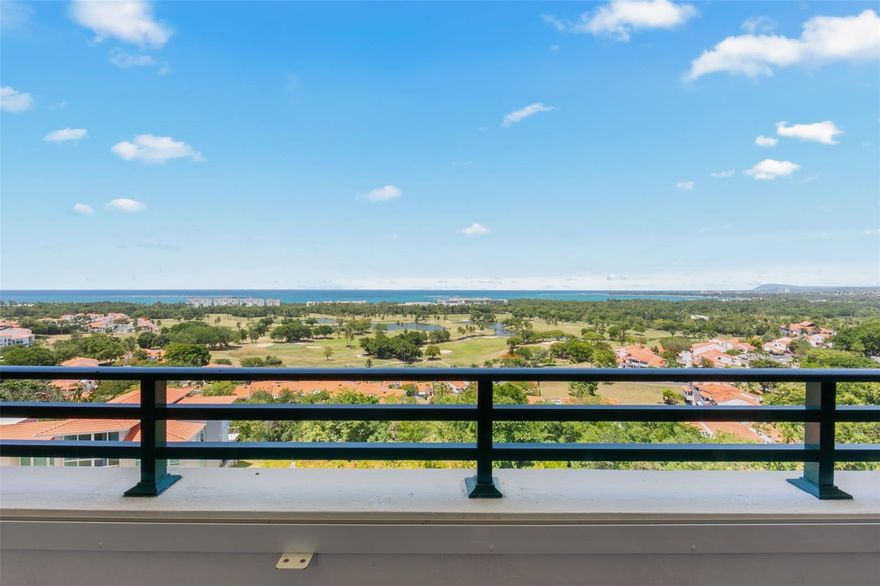 RESORT LIFESTYLE AWAITS FOR YOU. THIS IS IT!. BEACH LOVERS, GOLF AND TENNIS PLAYERS. VISTAS DEL CACIQUE, ALSO KNOWN AS CLUSTER 7, IS LOCATED WITHIN THE PREMISES OF THE WYNDHAM RIO MAR RAINFOREST BEACH AND GOLF RESORT, IN RIO GRANDE, PR. THIS PENTHOUSE UNIT, LOCATED RIGHT ON THE TOP OF THE RESORT, WITH AN AMAZING VIEW TO THE ATLANTIC OCEAN, THE OCEAN GOLF COURSE AND THE NATIONAL RAINFOREST EL YUNQUE. FACING THE EAST IT HAS AMAZING SUNRISES AND  AMAZING CROSS VENTILATION.  THE SKY IS THE LIMIT.  
FULL GENERATOR AND WATER CISTERN FOR THE WHOLE CONDOMINIUM. THE RIO MAR BEACH RESORT OFFERS A VARIETY OF RESTAURANTS, TWO GREAT CHAMPIONSHIP GOLF COURSES: THE OCEAN GOLF COURSE FACING THE OCEAN AND THE RIVER GOLF COURSE, THE MAMEYES RIVER CROSSING FROM EL YUNQUE TO THE ATLANTIC OCEAN. 13 TENNIS COURTS, FOR TENNIS AND PICKLE BALL PLAYERS. THE COMMUNITY IS GATED OFFERING A SECURE RESIDENCE AREA. 
THE BEACH CLUB FACING THE OCEAN BRINGS THE FAMILY GREAT ENTERTAINMENT AND THE BEACH AREA IS UNIQUE AND SAFE FOR ALL. THIS 1881 SQ. FT., HIGH CEILING UNIT, HAS TWO (2) BEDROOMS WITH A FAMILY CONVERTED TO A 3RD BEDROOM. 3 FULL BATHROOMS, MASTER WITH ADDTIONAL SPACE FOR AN OFFICE OR CREATE YOUR OWN GYM SPACE. SPACIOUS LIVING AREA, DINING AND KITCHEN AND A BALCONY WITH AN OPEN VIEW TO ENJOY AND SHARE GREAT TIME WITH FAMILY AND FRIENDS. BECOME A RIO MAR COUNTRY CLUB MEMBER AND WILL HAVE MORE BENEFITS AND ACCESS TO EXCLUSIVE MEMBERS’ EVENTS AND DISCOUNTS IN FOOD AND BEVERAGE. ALL IN ONE THAT YOU CANNOT MISS.