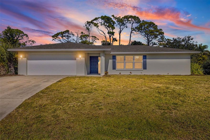 Welcome to your slice of paradise in Englewood—a beautifully renovated 3-bedroom, 2-bath coastal retreat where modern comfort meets the relaxed elegance of the Florida lifestyle. Ideally located just minutes from Englewood Beach and historic Dearborn Street, this move-in-ready home features a 2-car attached garage and is set on an oversized lot within a friendly, charming neighborhood known for its colorful coastal homes and peaceful, welcoming atmosphere.

Step inside to discover a bright, open interior highlighted by new flooring throughout, creating a seamless flow between sun-filled living spaces designed to reflect the easygoing spirit of the Gulf Coast. The modern kitchen impresses with brand-new cabinetry, sleek stainless-steel appliances, and stylish fixtures that complement the home’s fresh, beach-inspired aesthetic. Updated bathrooms feature refined finishes and soft coastal tones, evoking the calm and serenity of nearby shoreline living.

A light-filled screened Florida lanai overlooks a lush, green fenced backyard, offering privacy and a blank canvas to create your own outdoor oasis. The attached two-car garage and expansive side yard provide ample space for vehicles, boats, golf carts, or storing your outdoor essentials—ideal for embracing an active coastal lifestyle.

With a new roof, thoughtful renovations throughout, and a tranquil setting, this home is more than move-in ready—it’s a lifestyle. Whether you’re a seasonal resident escaping winter or a full-time homeowner ready to live the Gulf Coast dream, this Englewood gem offers the perfect blend of comfort, convenience, and charm. Plus a 100-Day Limited Home Warranty!

Located in the highly coveted Old Englewood neighborhood near Lemon Bay Park, residents enjoy a peaceful and private setting just a short stroll, bike ride, or golf cart ride to downtown Englewood and historic Dearborn Street. Explore eclectic shops, exceptional dining, and the beloved Englewood Farmers Market during the vibrant winter season. 

If you’re seeking close proximity to pristine Gulf beaches, shopping, golf, and dining—paired with an authentic “Old Florida” vibe—look no further. Englewood remains one of the last true small waterfront towns in Southwest Florida, offering a rare opportunity to enjoy coastal living at its finest.
