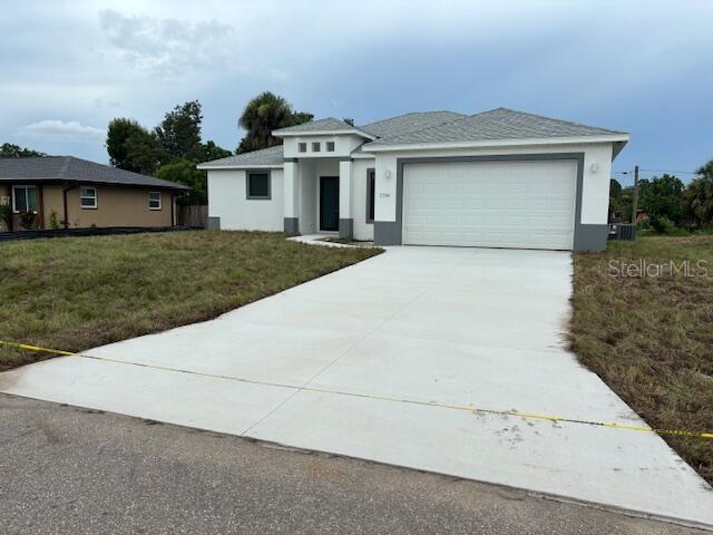 NEW CONSTRUCTION COMPLETED!!! This a rare opportunity to purchase a beautiful modern new built home with NO HOA or CDD. With no restrictions the possibilites are endless. Property includes 3 bedrooms, 1 Bonus/Flex Room or Office, 2.5 baths, 2 car garage 1,772 heated sq. ft. This new build has beautiful french doors leading inside, plenty of natural light, high and tray ceilings in great room. Enjoy the convenience of an open floor plan with an upgraded kitchen, featuring solid surface countertops, all-new wood cabinetry, luxury vinyl flooring throughout and stainless steel appliances. Master bedroom has two walk-in closets, tray ceiling and a step-in shower in master bathroom. Home has a large sliding glass door leading to a spacious lanai and backyard great for entertaining.
