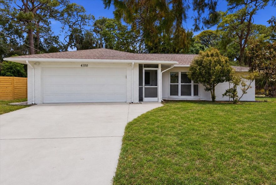 One or more photo(s) has been virtually staged. Tucked away at the end of a quiet cul-de-sac in a charming neighborhood, this beautifully renovated 4-bedroom, 2-bath residence offers the perfect blend of style, comfort, and convenience. Ideally located just minutes from Downtown Sarasota, world-renowned beaches, dining, shopping, and cultural attractions, this move-in-ready home is a rare find.

Inside, enjoy a light and inviting interior featuring brand-new luxury vinyl wood-look flooring, fresh interior paint throughout, and a thoughtfully redesigned floor plan with four true bedrooms — a feature not often found. The fully updated kitchen showcases new cabinetry, modern finishes, and a fresh contemporary feel perfect for everyday living and entertaining alike. Both bathrooms have been tastefully renovated with stylish updates and timeless appeal.

The spacious garage offers excellent storage and functionality, complete with a laundry sink, washer, and dryer. Additional highlights include a newer roof and quality renovations throughout, providing peace of mind for years to come. Privately positioned at the end of the street with minimal traffic, this home combines the tranquility of a tucked-away setting with close proximity to everything Sarasota has to offer.