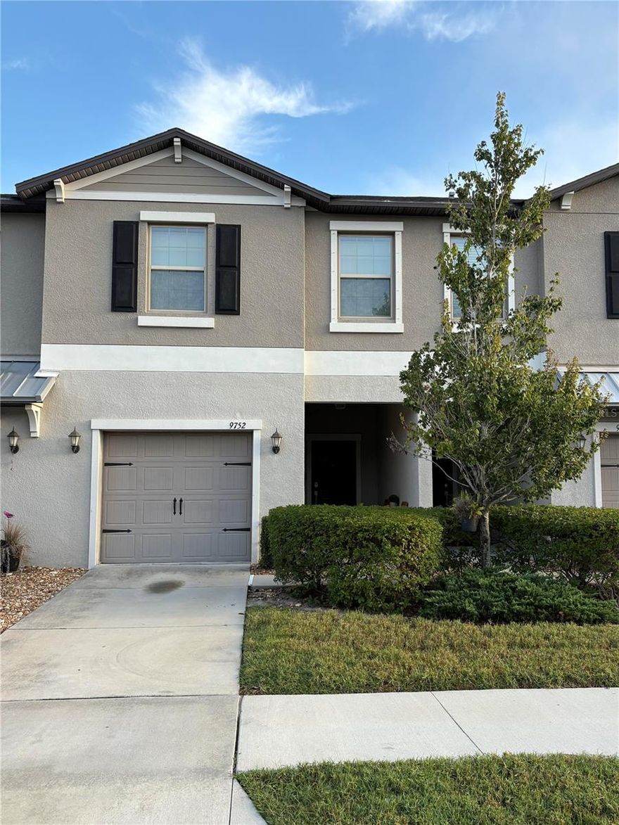 Welcome home to The Maples at Cypress Creek! Perfectly located in Sun City Center, this townhome combines modern comfort, convenience, and charm. With an open floorplan, it welcomes you to a spacious layout ideal for both relaxing and entertaining. You’ll love the rare townhome feature of an upstairs loft—a versatile bonus space perfect for an office, playroom, or cozy retreat.
Before we head upstairs lets talk about the kitchen! The kitchen is a showstopper, offering all stainless steel appliances, plenty of cabinet space, and a spacious bar area ideal for extra seating. The thoughtful layout flows effortlessly into the living and dining spaces with upgraded light fixtures creating a bright and inviting atmosphere. Upstairs, you’ll find three well-sized bedrooms filled with natural light, plus a convenient laundry area complete with a washer and dryer. Step outside to enjoy your dedicated driveway and garage, offering easy parking and additional storage. Whether it’s sunrise coffee, an afternoon read, or winding down under the evening glow, the screened lanai becomes your personal peace retreat.
Located just minutes from shopping, dining, and everyday essentials, you’ll quickly see why this home checks every box. WiFi and cable are included in the rent, and lawn maintenance is fully handled—so you can simply move in and enjoy. The tenant is only responsible for electricity, water and renters insurance is required. 
You’ve found the place you’ll want to call home—schedule your tour today and discover The Maples at Cypress Creek for yourself!