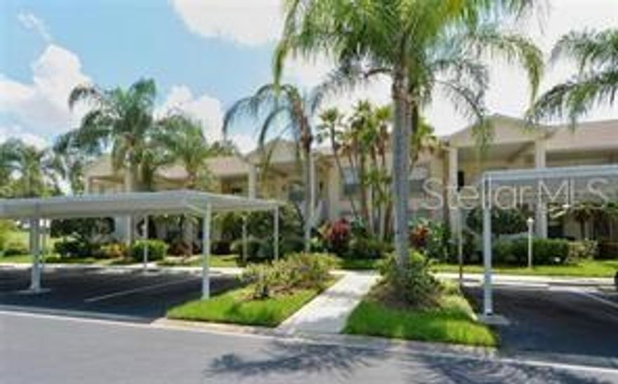 AVAILABLE NOW, UPDATED AND EXQUISITE, 2nd floor condo at Arbor Greens in Stoneybrook with social membership, two bedrooms, two updated bathrooms, granite countertops in kitchen, new kitchen cabinets, smart TV in living room, beautifully furnished with lots of comfy seating in the living room, smart TVs, a screened lanai, and one covered parking space.  The Arbor Greens community pool and tennis courts are just a short walk from the condo. Stoneybrook Arbor Greens amenities include a state-of-the-art clubhouse featuring fine and casual dining, use of the fitness center, several lighted Har-Tru tennis courts, and all activities sponsored by the country club.  The community borders the Legacy Walking and Biking Trail, is just 10 minutes from the sugary sandy beaches of Siesta Key, the village shops and restaurants, and a short drive to downtown Sarasota, where you can enjoy all of the culinary and cultural experiences that Sarasota offers.