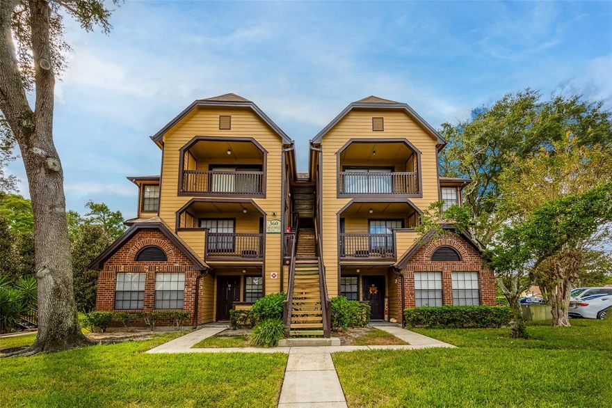 Welcome to this charming 1-bedroom, 1-bathroom condominium in the highly sought-after gated community of Lakewood Park in Altamonte Springs, ideally located just across from the Altamonte Mall and a variety of dining and retail options. This 2nd-floor residence features recently installed laminate flooring throughout, brand new baseboards, and a cozy electric fireplace in both the living room and bedroom. The bathroom has been tastefully updated with a new vanity, while the private balcony offers additional storage and a peaceful spot to relax. Lakewood Park is a beautifully maintained, controlled-access community offering resort-style amenities, including two pools, a fitness center, tennis courts, picnic areas, BBQ grills, and expansive green spaces with mature landscaping. Residents also enjoy water service, concierge trash pick-up, and the convenience of RV/boat storage.