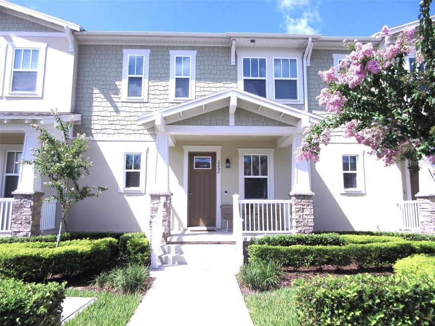 This stunning townhouse is located at the new neighborhood Island Village, Schools grade A, enjoy resort style amenities, pool, fitness center and playground. Just minutes from Disney Parks, Disney Springs, downtown Celebration, a lot of trails, parks, golf course.