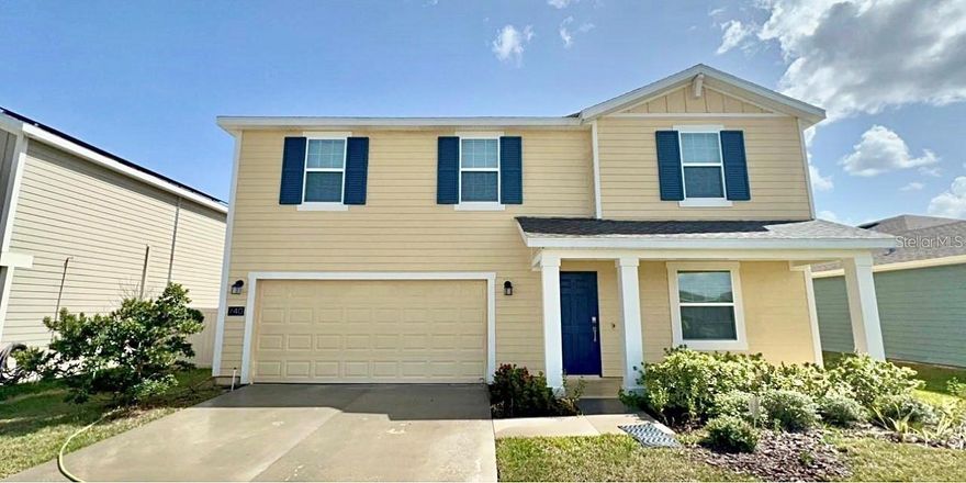 Lowest price for the sq ft in the community/surrounding & NO CDD. LOOK at the comparables!!! ATTENTION VETERANS! ASSUMABLE VA LOAN WITH 2.375% interest rate! PLUS $5,000 BUYER CREDIT TO ANY BUYER! Builder warranty intact. Want a large brand new Lennar Home but don't want to wait? Here at beautiful Estates at Lake Hammock, this 2020 build, spacious 4 bed 2 & a half bath home features a bonus room that can be used as a 5th BEDROOM. Quartz countertops throughout home and tile throughout the first floor. Worried about hurricanes? This home is constructed with the highly desired Quick Tie system. Cables are run from the trusses to the foundation at every 4 feet of wall. The Quick Tie system prevented some homes in Mexico Beach, FL from being leveled by a hurricane as seen by neighboring properties. Looking to save money on energy bills? This home is built for energy efficiency. SOLAR PANELS help keep energy bills low. ENERGY STAR® appliances are included and use up to 50% less energy, LED lightbulbs throughout the home use 90% less energy, & Low E, Double pane, easy to clean windows add the finishing touch. Don't like bugs? This home has an In Wall Pest Control system. There’s a port on the outside of your home and bug spray is sent through the interior walls without having chemicals inside the home, around you, your family and your pets! Like smart home features? Answer the door from anywhere with your smartphone and receive mobile alerts when front door visitors ring the bell or motion is detected. This home also features a Resideo’s Honeywell Home T6 Pro Z-Wave which allows you to heat and cool your home remotely or use the location-based control feature for maximum comfort and flexibility. Open and close your garage from your smart phone from anywhere! Want to save money on water bills? With Moen® Eco-Performance you can reduce water usage by up to 30% with kitchen and bathroom faucets certified by WaterSense®. Another great way to save water usage is with Ferguson WaterSense Commodes featured in each bathroom. Flush with 20% less water each use and conserve up to 13,000 gallons of water a year. This community is in a PRIME LOCATION! Minutes from I4, HWY 27, Movie theaters, Downtown DISNEY, beaches are not far, and just 45 Min from Tampa, FL. Minutes away from A+ rated schools; Ridge and Davenport School of Arts. Haines City is the perfect city for anyone searching for a quiet lifestyle. The city is full of lakes and community parks. Estates at Lake Hammock is located just 5 minutes from Southern Dunes Golf and Country Club. You can also spend an evening enjoying the Haines City Community Theater or one of the delicious local restaurants. The community features a community dock, a dog park, and a playground. This Home is a Must See!!!