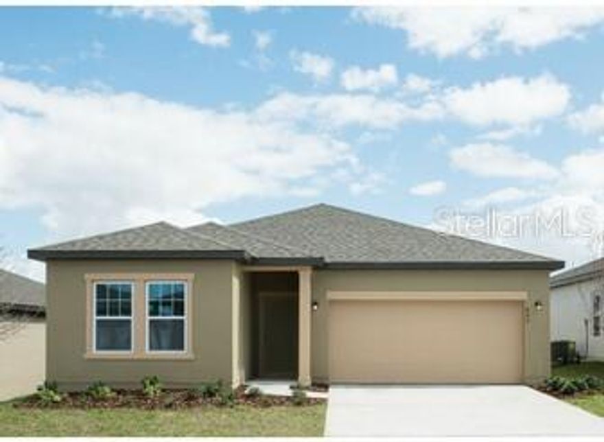 This beautiful home offers an open layout with soaring 9'4' ceilings and abundant natural light.  The kitchen features granite countertops, a large island, and plenty of cabinet space.  The primary suite includes a spacious walk-in closet and private bath.  Enjoy Florida living year-round on the expansive covered patio.