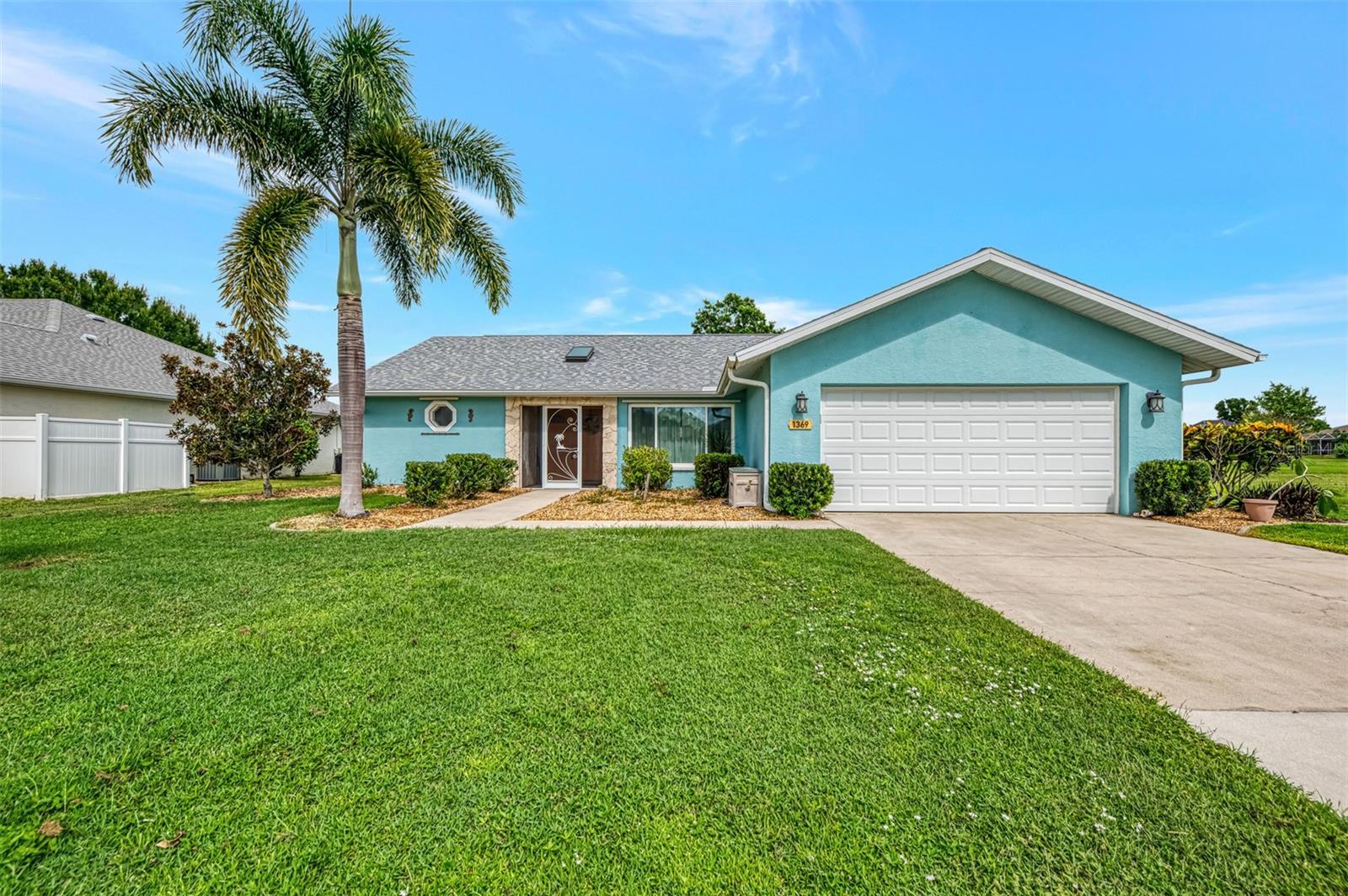 Beautiful 3-Bed, 2-Bath Pool Home in Deep Creek, Florida – Packed with Upgrades! This incredible 3-bedroom, 2-bath, 2-car garage home with a heated inground pool is full of charm and modern updates. Located in Section 23 of Deep Creek, this home is tucked away at the end of a peaceful cul-de-sac, offering a quiet setting and extra privacy. With over 1,800 square feet of living space, this house has room to relax, entertain, and enjoy life in the sunshine. As you pull up, you’ll immediately notice the professional landscaping and curb appeal. Step inside through the screened front porch with tiled flooring and you're greeted by an open floor plan with smooth flow and plenty of natural light. Multiple sliding glass doors bring you straight out to the large pool deck, where the heated, resurfaced 6-foot-deep pool waits for you to jump in. There’s even an outdoor shower and a solar cover included. Inside, the eat-in island kitchen is a dream. It features quartz countertops, 42-inch wood cabinets, pull-out drawers, a tiled backsplash, a pantry, and stainless steel appliances. The kitchen also has a pass-through window to the pool area and another set of sliding doors off the dinette, making entertaining easy. The dining room is spacious enough for a large dining set and has a big window that fills the space with light. The massive 21x13 primary bedroom comes with a walk-in closet, ceiling fan, and private sliding doors to the pool. The updated primary bathroom features dual sinks, Italian marble countertops, and a modern walk-in shower. The two additional bedrooms also have ceiling fans and roomy built-in closets. The guest bath has a tiled tub/shower combo and updated Italian marble vanity. The laundry room includes a washer, dryer, and a stainless steel sink with a pull-out faucet. Additional upgrades include: COREtec luxury vinyl plank flooring throughout most of the home, New roof and A/C (2020), New water heater (2022), Hurricane impact front and garage doors, New A/C ductwork, upgraded electric panel & more! This home is also on public utilities and just minutes from schools, shopping, and restaurants! This amazing home definitely checks all the boxes! Don’t miss your chance to start living the Florida lifestyle—schedule your private tour today!