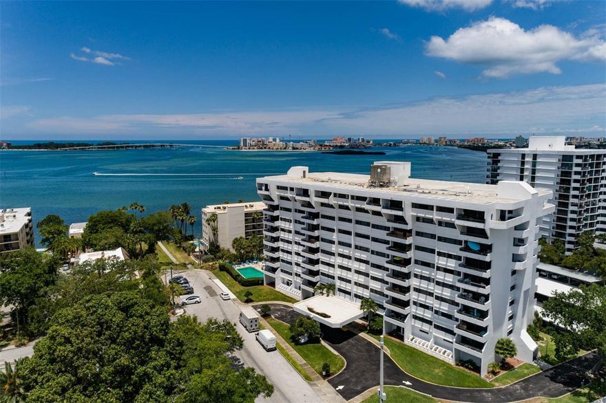 Relax with these WATER VIEWS from your balcony! This is a 55-plus community. This beautifully updated condo offers modern living with a touch of charm that features brand-new stainless steel kitchen appliances, fresh vinyl plank flooring throughout, and newly painted living areas. The master bedroom is HUGE and has a master bath with plenty of closet space. The 2nd bedroom has partial water views. There is plenty of lighting inside, and the layout flows. The living room is open concept with the dining area. The condo is on the 4th floor, and the building has 2 elevators. There is a paid laundry room on each floor located right next to the elevator, a trash shoot, and covered carport parking with additional street parking available. Rent includes Spectrum internet and cable service (tenant activation required), water, sewer, and trash. There is also a newly installed brand new blinds in the bedrooms (horizontal faux wood) and vertical blinds in the living rooms. This Community has so many amenities! Come have fun with a heated pool overlooking the sunsets and ocean, work out at the fitness room, and have fun at the game room, library, and community room. Ideally located near Clearwater Beach, Pier 60, Coachman Park, and the Clearwater Marine Aquarium. You are close to so many shops and restaurants. This is true Florida living! This condo had no hurricane damage, close enough to the water but high enough to not have any damage. The building is wonderfully cared for, and you will love the location. See it today.