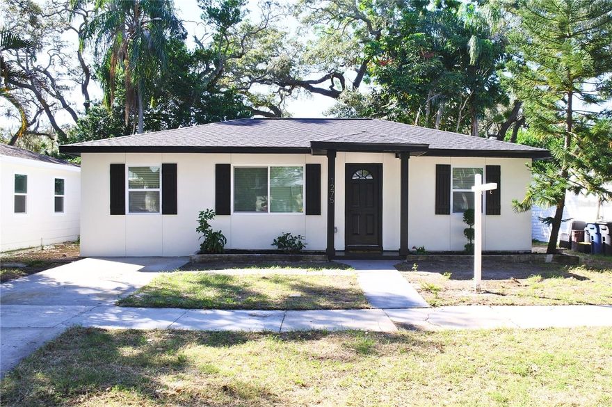 Welcome to your dream home at 1275 Palm St in beautiful Clearwater, Florida! This charming residence is ready to welcome you with open arms and provide the perfect backdrop for your new chapter. Nestled in a peaceful neighborhood, this delightful property offers a blend of comfort and style. As you enter, you'll be greeted by an inviting living space, filled with natural light and adorned with tasteful finishes like Quartz countertops, black fixtures, golden brown vinyl floors, and vinyl windows. The open floor plan seamlessly connects the living, dining, and kitchen areas, creating a warm and welcoming atmosphere for both everyday living and entertaining. The kitchen is a true chef's delight, boasting sleek Quartz countertops, brand-new stainless steel appliances, and more than enough storage space. Whether you're preparing a gourmet meal or hosting a casual gathering, this kitchen is sure to inspire your culinary adventures. The bedrooms are cozy retreats, providing a tranquil escape from the outside world. Each room offers generous space, allowing for personalization and comfort. The bathrooms are beautifully designed, offering a spa-like experience with their contemporary fixtures and finishes along with floor to ceiling tiles. It is worth mentioning the stunning new paint job on the interior and exterior of the home along with the brand new stucco completed in 2023. The home also boasts a new roof, AC, tankless water heater, and appliances. Step outside to discover the true oasis that awaits you. The backyard is a haven for relaxation and enjoyment. The updated wood fence adds a touch of privacy for you and any guest you have over. Conveniently located in Clearwater, this home offers easy access to a variety of amenities and attractions. Enjoy the nearby parks, shopping centers, and dining options, all just a stone's throw away. With its proximity to beautiful beaches and major transportation routes, you'll have the best of both worlds - a peaceful retreat and a vibrant coastal lifestyle. Don't miss this incredible opportunity to make 1275 Palm St your forever home. Schedule your private tour today and let your imagination run wild with all the possibilities this charming property has to offer!