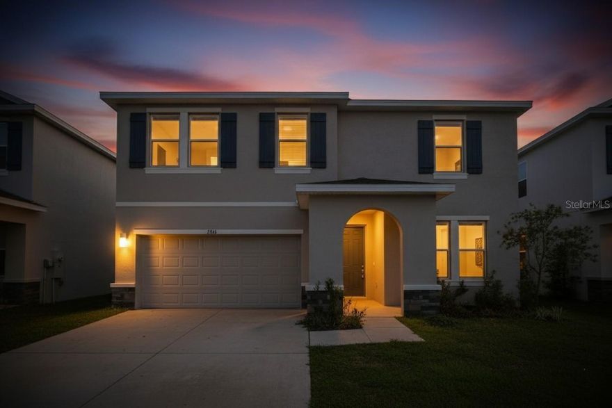 Be the first to move into this popular D.R. Horton Hemingway model in the highly desirable Woodcreek community of Wesley Chapel! This beautiful 5-bedroom, 3.5-bath, two-story home includes a flex room/office and a 2-car garage. Enjoy an open-concept layout with a spacious family/dining combo and a modern kitchen featuring quartz countertops, stainless steel appliances, and a large island. The master suite offers a walk-in shower, dual vanities, and granite counters. Ceramic tile flooring throughout common areas adds elegance and easy maintenance. Community amenities include a clubhouse and pool. Conveniently located near I-75, Wiregrass Mall, Tampa Premium Outlets, dining, hospitals, and top-rated schools.
Pets allowed (dogs/cats). No smoking. Good credit required.