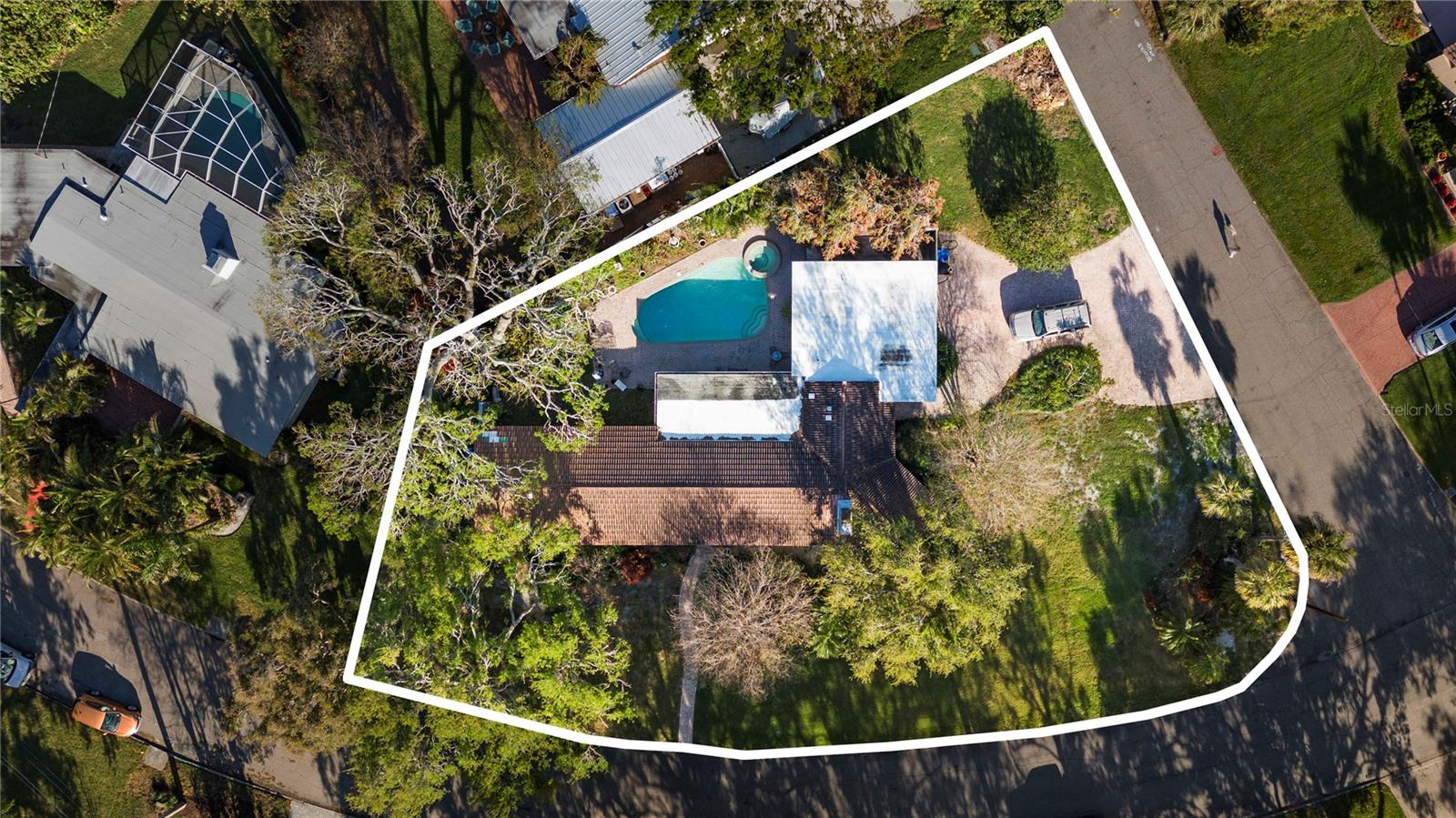 CASH ONLY! Tear Down or Fix and Flip! FEMA appraisal completed May 2025 appraising the property at $789,000. ACV STRUCTURE ONLY VALUED at $286,171. Located in the highly desirable Bahama Shores neighborhood in St. Pete, this huge 109x140 corner lot is a prime investment opportunity! Situated directly across from waterfront properties, it’s the perfect spot to build your dream home! Home had some water intrusion from Helene only, there has never been any record of this home flooding prior and remediation has been completed. This 14,488 SqFt lot offers tons of space to work with and is only 10 minutes to Downtown St. Pete and 15 minutes to St. Pete Beach, putting you in the heart of one of the most desirable locations in the area.