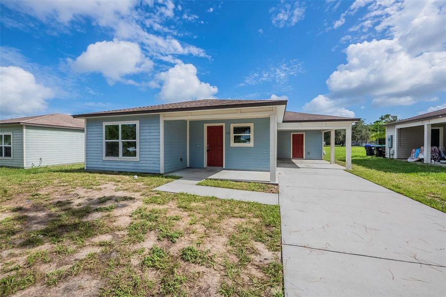 This updated 3-bedroom, 2-bath home with a carport features full interior paint, stylish new light fixtures, and refreshed bathrooms. The open kitchen boasts granite counters and a stainless steel appliance package including range, microwave, and dishwasher, offering a modern and move-in ready space.