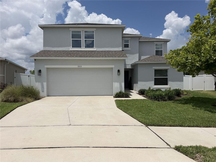 Stunning and move-in ready 5-bedroom, 3-bath home located in the desirable Parkside at Cherry Lake community! This beautifully maintained property features a spacious open-concept layout, an elegant custom accent wall in the living room, and a modern entertainment center with a built-in fireplace, creating the perfect luxury touch. Step outside to enjoy an oversized, fully fenced backyard with breathtaking open views, ideal for entertaining and family gatherings. The garage has a 50-amp electric car charger, and the extended covered lanai and cozy pergola create the perfect outdoor living experience for relaxing or hosting guests year-round. Conveniently located near shopping, dining, schools, and major highways. Better than new with upgrades already completed — this home is a must-see! The builder is Taylor Morrison. 

Schedule your private tour today and discover everything this spectacular home!!!