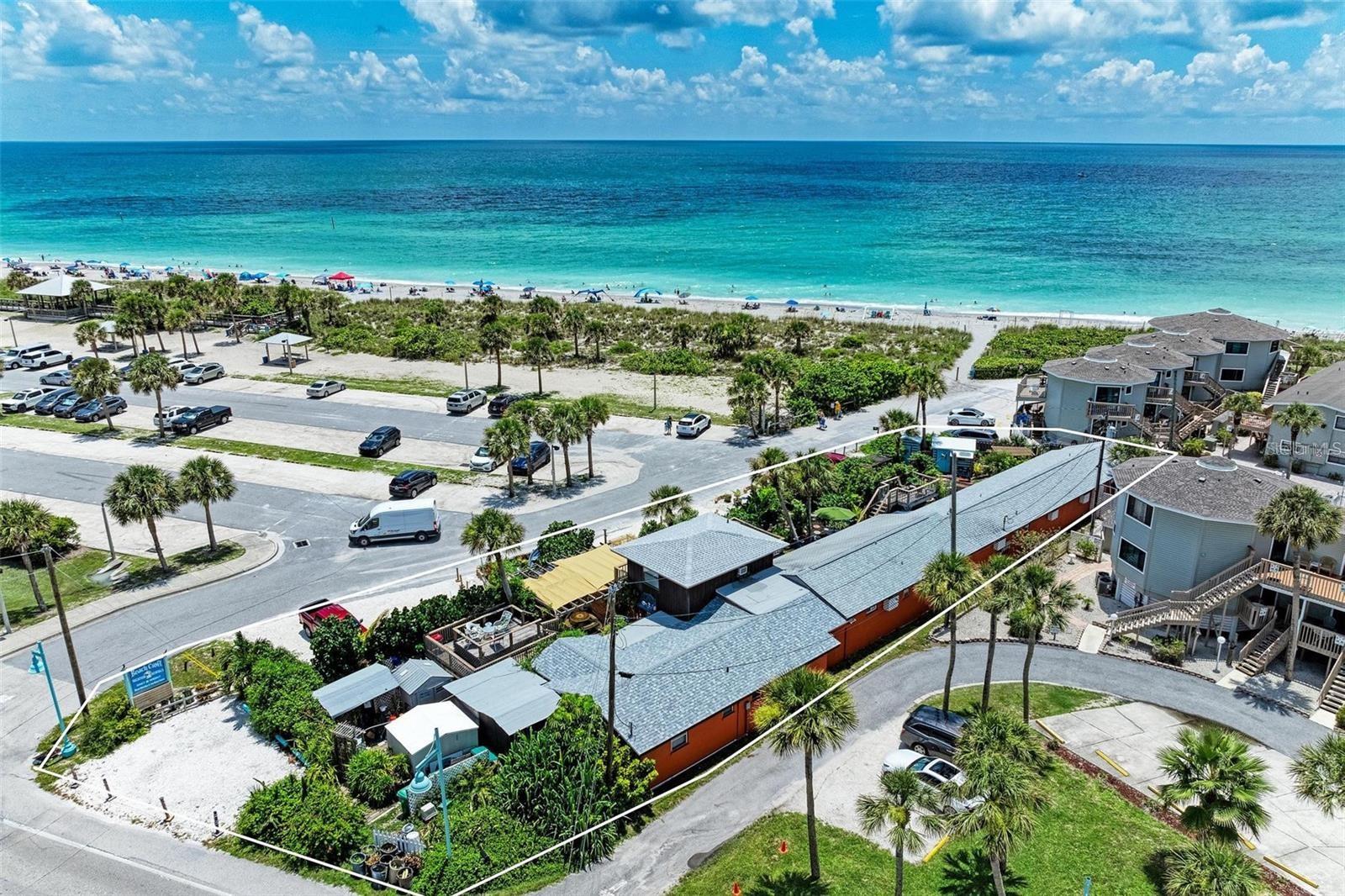 Rare Investment Opportunity on Manasota Key – Beach Croft Motel with MCT Zoning
Don’t miss this exceptional chance to own one of the few motels on Manasota Key with sought-after Manasota Commercial Tourist (MCT) zoning. Beach Croft Motel offers 9 spacious units, each featuring a kitchen and sitting area, ideal for extended stays or vacation rentals. One of the units is elevated on the second floor, offering beautiful views of the Gulf of Mexico.
While the property has experienced some storm damage, it presents a tremendous opportunity to repair, or rebuild into a premier beachside destination. The former layout included elevated sundecks with Gulf views—perfect for guests to relax and enjoy stunning sunsets.
Located directly adjacent to the Englewood Beach parking lot, this unbeatable location allows guests to stroll to the beach in seconds. Beachside restaurants with live music, bait and tackle shops, boat and kayak rentals, fishing charters, gift shops, and fine dining are all short distance, making this an ideal spot for both leisure and adventure.
Whether you're looking to revitalize a classic coastal motel or develop something new, Beach Croft Motel offers an unparalleled location and zoning flexibility on one of Florida’s most charming barrier islands.
(Do not enter property without notice.