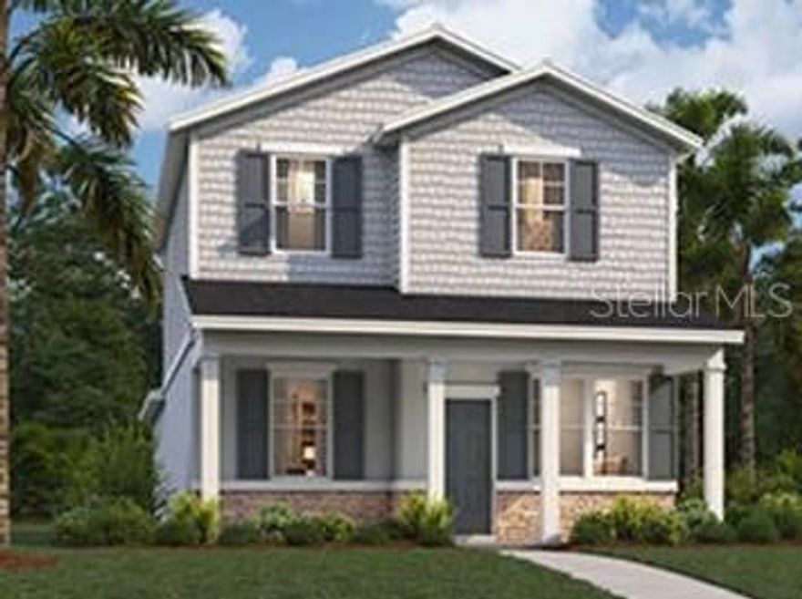 One or more photo(s) has been virtually staged. Discover the exceptional lifestyle waiting for you at the Cottages at Brack Ranch - just 8 miles from Lake Nona—this ideal community perfectly balances convenience, comfort, and leisure. Situated midway between vibrant downtown Orlando and the stunning beaches of Florida’s east coast, Brack Ranch offers the best of both worlds. Experience the thrill of city life less than 30 miles away, home to world-famous theme parks and endless entertainment, while the tranquil shores beckon at less than an hours drive from your doorstep. With seamless access to SR-417, SR-528, US-192, and Florida’s toll roads, your daily commute and adventures are effortless. Orlando International Airport is just a quick 15-minute drive, making travel more convenient than ever.
But it’s not just the prime location that makes Brack Ranch special—this community is designed to elevate your lifestyle with resort-style amenities. Dive into the sparkling pool, watch your pets play at the pet park or explore scenic walking trails at your leisure.
Introducing the Stanley Martin Logan—an innovative two-story home crafted for modern living. Boasting a smart open-concept layout, a rear two-car garage, and energy-efficient features, this home is perfect for entertaining friends or relaxing with family. Step onto the covered porch and enter an inviting main level featuring a stylish kitchen with a spacious island, a generous pantry, a dining area, a cozy family room, and a convenient powder bathroom. Upstairs, discover the luxurious master suite with a walk-in closet and a double vanity bathroom. The upper level also includes two additional bedrooms—ideal for family or guests—and a dedicated laundry area that saves you time and effort. This home blends low-maintenance living with the spaciousness and comfort of a traditional single-family home, offering a lifestyle that’s as practical as it is luxurious.
Come see why Brack Ranch is the perfect place to call home—where location, amenities, and thoughtful design come together for your best life!