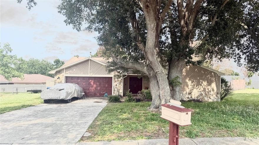 Spacious Single-Story Block Home with Endless Potential!

Nestled in a quiet, established neighborhood close to Polk State College with no HOA, this solid single-story block home immediately catches the eye with its charming blend of stucco and natural multi-colored stone accents. Boasting 1,678 square feet of comfortable living space (2,527 square feet total), the interior features a generously sized layout including three spacious bedrooms and two bathrooms. The primary suite is a true retreat, complete with a walk-in closet for ample storage. At the heart of the home, a large kitchen and dining area provides the perfect setup for family gatherings and entertaining.

Step outside onto the oversized 0.26-acre lot, where the backyard offers a private oasis featuring mature, producing fruit trees, a handy detached storage shed, and a solid privacy fence running across the rear property line. Perfectly situated in a desirable community zoned for great local schools, this property has incredible bones and just needs some updating and TLC to truly shine. The seller is highly motivated and ready to see your offers—bring your design ideas and schedule your private showing today to unlock this home's immense potential!