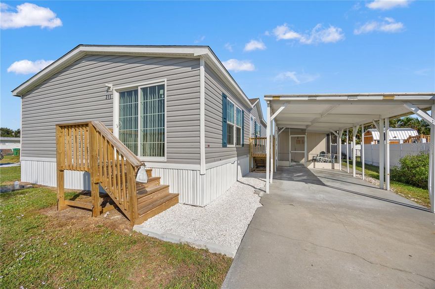 One or more photo(s) has been virtually staged. Welcome to easy living! This never-lived-in, stunning double-wide manufactured home is completely new from the ground up, offering the peace of mind and modern quality you deserve. The foundation was poured last year and the home is securely anchored and merged to the land per new county requirements—making it feel and function like a site-built home.
This is your opportunity to move into an all-new, immaculate property where every surface, fixture, and utility is fresh. A detailed floor plan is available to showcase the smart layout and design.
Community & Coastal Access
Located in the sought-after Mobile Gardens community, you get access to the true Florida lifestyle. The community features a small marina with direct, easy access to Lemon Bay, perfect for boating enthusiasts (slips can be requested through the association). You'll also love exploring the numerous back canals right off the marina—a kayaker's dream!
The annual (& optional) association fee of less than $200/year provides great value & flexibility, including use of the clubhouse, shuffleboard courts, a library, and various social events throughout the year.
Prime Englewood Location
Location, location, location! You are just minutes away from everything Englewood has to offer:
The Beach: A short drive brings you to the sands of Englewood Beach for sun, surf, and spectacular sunsets.
Recreation: The Englewood Community Center is just around the block (biking distance!) and features a public pool, beautiful park areas, and paved walking paths.
Nature: Nearby nature trails offer excellent opportunities for hiking and bird watching.
Convenience: Easily access local shopping, popular restaurants, and the newer high school just a few miles away.
Extra Features & Details
The property includes a descent-sized shed in the rear, providing excellent outdoor storage. The current owner is providing extra siding that can be used to professionally match the shed to the main house color, or simply kept for future repairs. All the critical engineering is handled, and the home's official black sticker, confirming its new standards and anchoring.
Don't miss out on this rare chance to own a modern, worry-free, all-new home with phenomenal waterfront community amenities!