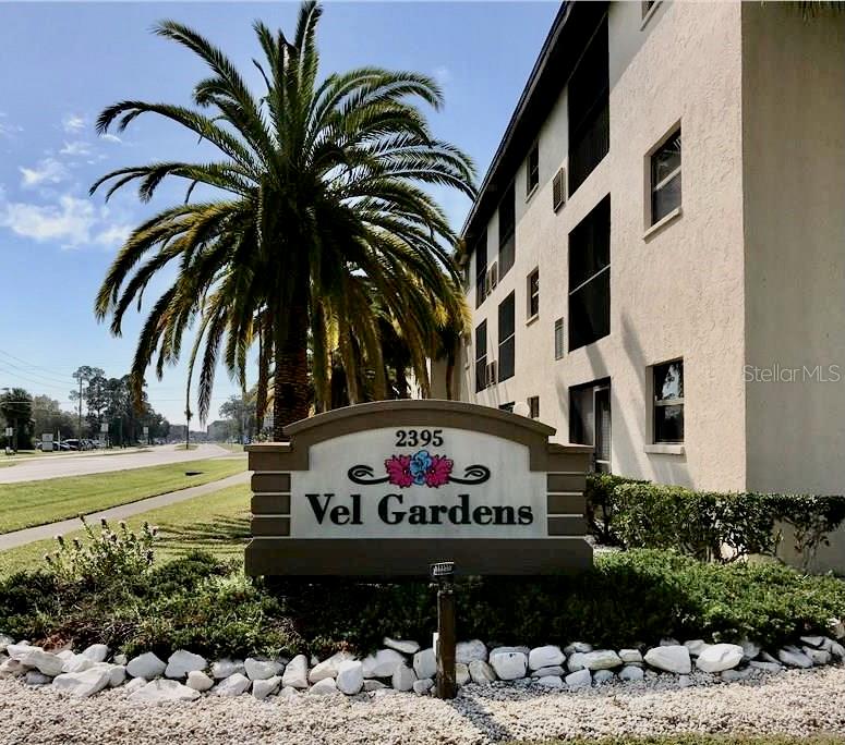 Spacious 2 bedroom 2 bath condo ground floor unit at Vel Gardens. This condo has ceramic tile throughout the unit. . Glass top stove and over the hood microwave oven, dishwasher, refrigerator. Spacious Living room/Dining room combo. Master bedroom with ensuite bathroom. Sliding Doors to the lanai. Master bath with single vanity/dressing area, walk-in shower and walk in closet. Stackable washer/dryer. Tankless water heater. Living room has sliding doors to the lanai as well. Guest bedroom with built in closet. Guest Bathroom comes with tub/shower combo. Central Air/Heat. Vel Gardens Condo is a 55+ community. Community features a pool, a clubhouse and shuffle board courts. Located only 30 minutes from the Gulf Coast Beaches and surrounded with many nearby restaurants, golf courses, Medical and shopping areas.