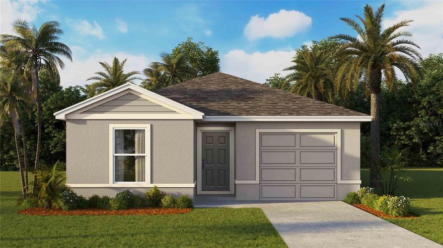 Pre-Construction. To be built. The Cameron floorplan is a beautifully designed single-story home that blends modern style with everyday functionality. This home offers comfort, efficiency, and versatility for today's lifestyles, featuring 4 bedrooms, 2 bathrooms, and 1,560 square feet of living space. As you step inside, you're welcomed by 3 bedrooms sharing a full bathroom with quartz countertops. The kitchen flows into the dining and living areas overlooking the outdoor patio. This open-concept living space is deal for both family time and entertaining. The kitchen showcases sleek quartz countertops, a large center island, and stainless-steel appliances. The Owner's Suite is placed in the rear of the home for added privacy and features a walk-in closet and ensuite bathroom with a double vanity sink and quartz countertops. With its modern finishes, thoughtful layout, and stylish touches throughout, the Cameron is the perfect place to call home.   The Cameron is complete with a state-of-the-art smart home system that keeps you connected to your home at all times. Pictures, photographs, colors, features, and sizes are for illustration purposes only and will vary from the homes as built. Home and community information including pricing, included features, terms, availability and amenities are subjext to change and prior sale at any time without notice or obligation. CRC057592.