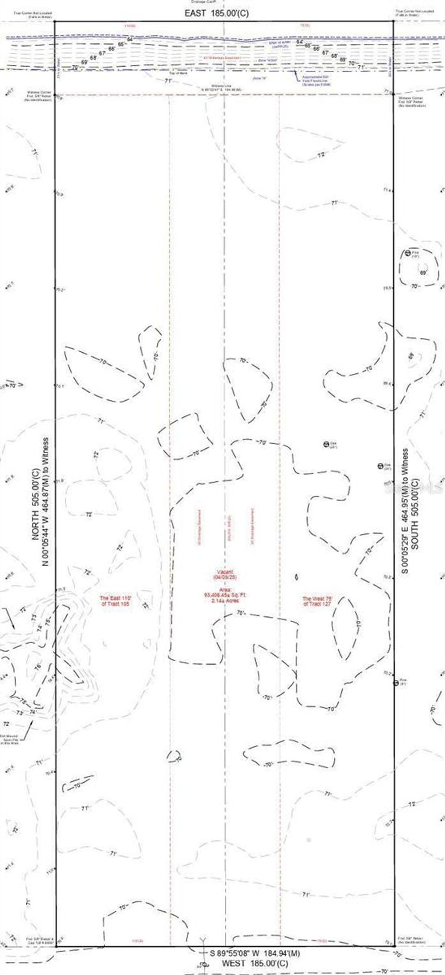 2.14± acre vacant parcel on Reynolds Parkway in the Wedgefield/Cape Orlando Estates area of unincorporated Orange County. Parcel is zoned A-2/Rural-Agriculture, offering a strong potential rural residential homesite opportunity. The surrounding area includes multiple rural residential homesites and single-family homes already built nearby. Survey available. Approximate lot dimensions are 185 x 505 with 185 ft of frontage on Reynolds Parkway. Property is high and dry with a drainage canal/waterway at the rear of the parcel. Homesite offers privacy, space, and future improvement potential. Buyer to verify zoning, buildability, lot-of-record status, flood zone, utilities, well/septic requirements, wetlands, drainage, setbacks, and intended use with Orange County, FEMA, and all applicable authorities.