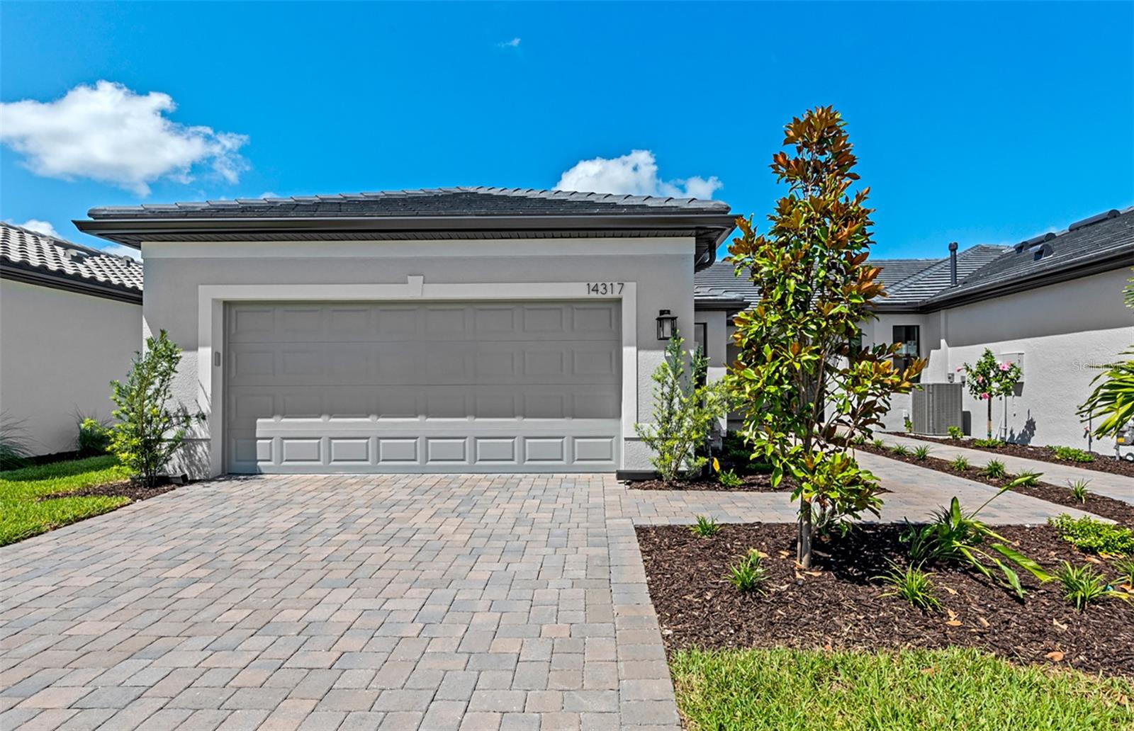 Available now, new construction! This Cascadia villa is a 2 bedroom, 2 bathroom, plus den with a two car garage. Upgrades include tile throughout, patio extension, upgraded cabinets with Silestone countertops, 8' interior doors, flat TV prep and so much more! Nestled in the esteemed Palmer Ranch area, Talon Preserve is a gated community offering a resort lifestyle with open floor plans, gourmet kitchens, and large outdoor living spaces. For those looking for resort lifestyle communities with private amenities and modern houses, or luxury homes for sale in Nokomis, FL, Talon Preserve should be your top choice. Neighborhood features include 18,000 sq. ft. Grand clubhouse with large community room for events, catering kitchen, social lounge, outdoor lounge, card-craft room and classic arcade room, State-of-the-art fitness center, performance training room and group fitness studio, 8 Pickleball courts, 2 Tennis courts, 4 Bocce courts, playground, firepit lounge, dog park, resort style pool, heated spa, splash pad, full-service restaurant bar & grill, & more!