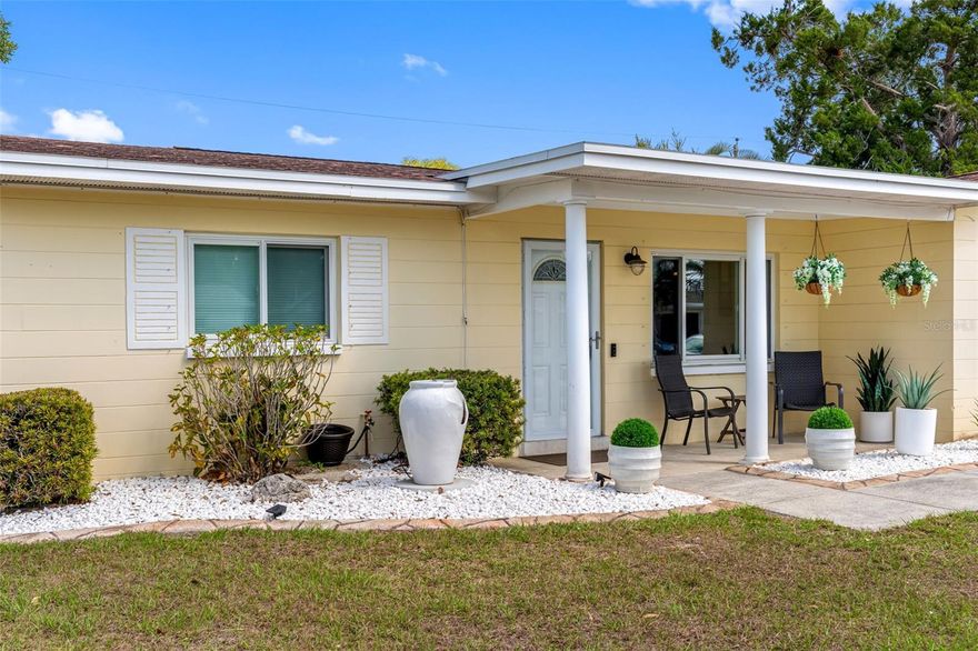 This charming two-bedroom home, nestled in the highly sought-after Seminole area, offers comfortable living with a prime location where no flood insurance is required!  Another appealing feature of the home is a mere 7-minute drive to the Gulf of Mexico. The property boasts recent updates, including new flooring and a renovated bathroom, creating a fresh and inviting atmosphere. Its well-designed layout maximizes the living space, making it both functional and appealing.The exterior of the home further enhances its appeal with an oversized backyard and great curb appeal, offering ample space for outdoor activities and entertaining. One of the most significant advantages of this home is its exceptional location. Residents will appreciate the convenience of being within close proximity to various shopping destinations, including Seminole City Center, which offers a wide array of retail, dining, and wellness options.  For those who travel frequently, the home's accessibility to local airports is a major benefit. St. Pete–Clearwater International Airport (PIE) is the closest, situated approximately 8 miles northeast of Seminole's city center. Tampa International Airport (TPA), a larger airport with more connections, is approximately 18.3 miles northeast, typically a 35-minute drive depending on traffic. Perhaps one of the most appealing features is the home's mere 7-minute drive to the Gulf of Mexico. Florida's Gulf Coast is renowned for its beautiful beaches and tranquil waters, offering ample opportunities for recreation and relaxation. Despite its proximity to the coast, a significant advantage of this property is its high elevation, ensuring it is not located in a flood zone. The assurance of high elevation provides peace of mind for homeowners.