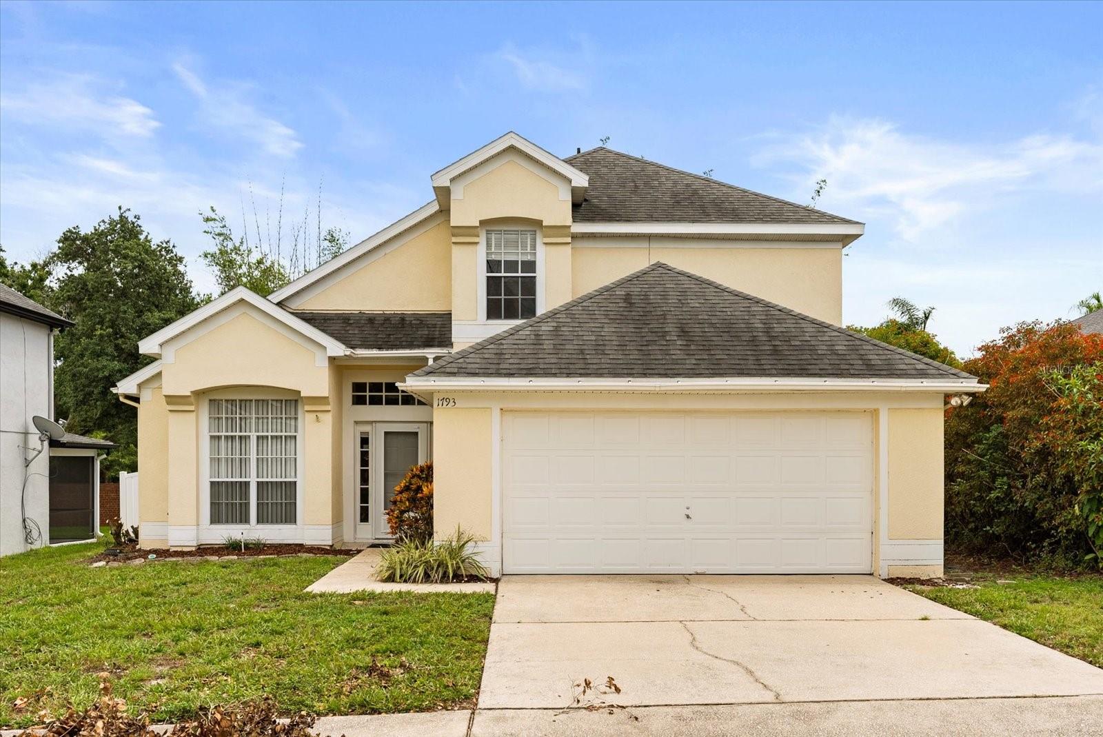 Welcome to this beautifully maintained and move-in ready home located in the highly sought-after Huntington Pointe community on Lake Emma. Featuring 3 spacious bedrooms, 2.5 bathrooms, and a 2-car garage with remote control and pull-down ladder for extra storage, this 1,825 sqft home offers both comfort and convenience. Master Bedroom on the First Floor with 2 bed rooms on the second floor. Freshly painted and boasting brand new stainless steel appliances, this home is exceptionally clean and well cared for. The property has all-hard-flooring in all the rooms. Eat-in kitchen with nook with electric range, built-in microwave, double-door refrigerator with water and ice dispenser. Double ceramic sink with garbage disposal, plenty of cabinets, and plant shelves for decor. There is large utility room with washer/dryer hookups. Master suite with gorgeous hardwood plank flooring, a garden tub, separate walk-in shower and a spacious walk-in closet. Community Amenities include community pool, hot tub/jacuzzi, walking distance to a playground. This home combines luxury living with a family-friendly neighborhood and is ready for you to move in today. Don't miss this opportunity contact us today to schedule your private showing!