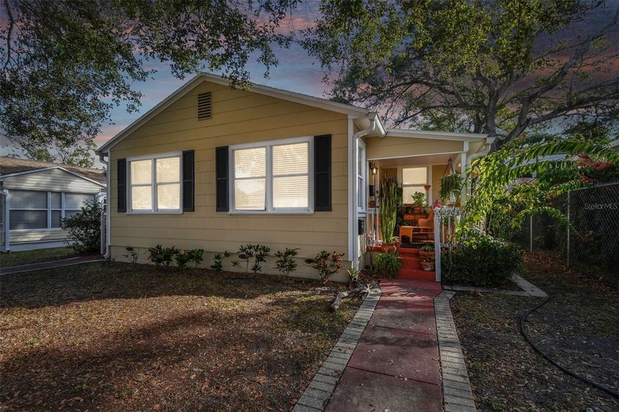 Home and investment opportunity in one of the most sought-after neighborhoods.  Located in high & dry area of St. Petersburg. Triple: Building 1 is a duplex with 2 1bed/1bath units. Building 2 is a single 1bed/1bath unit. Terrific curb appeal with white picket fencing and mature shade trees. Hardwood and tile flooring. On demand gas hot water heaters. Updated kitchen and baths in all units. Newer A/C in all units. Each unit has access to the washer/dryer room, and each unit has a separate locked storage room. Close to restaurants, shopping, Crescent Lake Park, and downtown St. Petersburg. Great rental property.  Please do not disturb tenants. Note: Owner has 2 other income property listings in the area (MLS U8222683, and MLS U8222665). Owner willing to sell single property or combined properties.