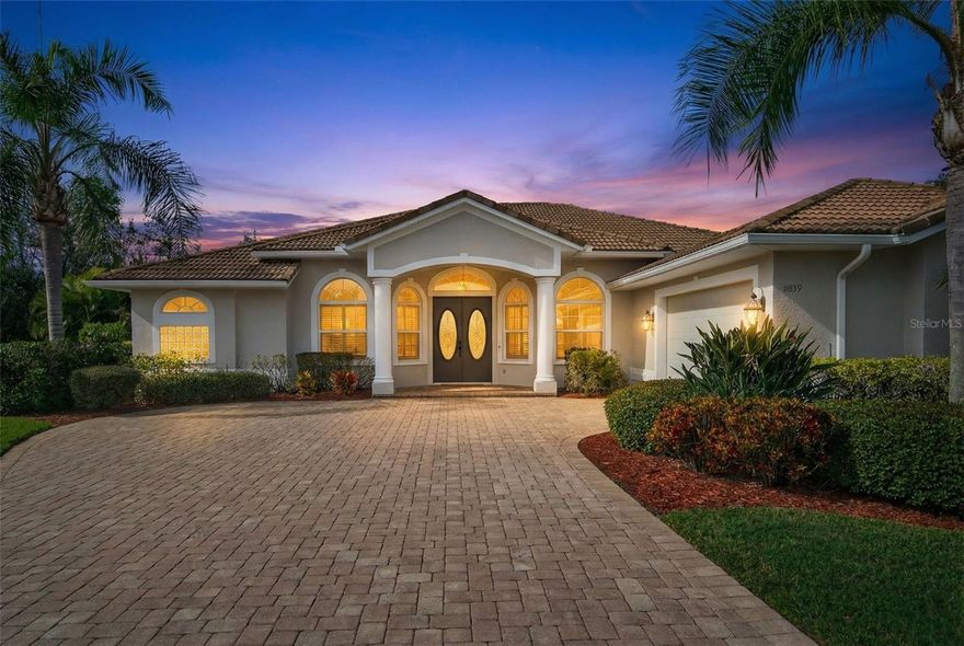 A Private Retreat in Prestigious River Wilderness! Experience refined living in this beautifully maintained 4-bedroom, 2-bath residence, nestled in the sought-after River Wilderness Golf & Country Club community along the scenic Manatee River. Situated on a quiet cul-de-sac with peaceful preserve views, this 2,665 sq. ft. residence offers an ideal blend of security and elegance tucked away on an expansive 1/2-acre lot.  Step inside to soaring ceilings, abundant natural light, and an open layout with beautifully designed space for comfort, entertaining and modern living. The quality designed home office can also serve as the 4th bedroom to accommodate extra guests, while the spacious primary suite offers direct pool access, as a luxurious en-suite retreat with 2 walk-in closets. On the other side of the home, guests will enjoy easy private access to the pool with a shared full bath. The kitchen showcases rich wood cabinetry, expansive counters, large walk-in pantry, and flows seamlessly into a light-filled breakfast nook overlooking the pool. An oversized laundry area just off the kitchen is well situated for ease of use and lots of storage.  Designed for effortless entertaining, relax in the outdoor oasis featuring a sparkling pool with spa, summer kitchen with DCS built-in grill, and spacious screened deck creating your own resort-style retreat.  Additional highlights include recessed lighting, beautiful hardwood flooring, a freshly painted exterior (2025), and an oversized side-entry 3-car garage with an abundance of storage.  Just moments from the clubhouse, this home embodies the perfect balance of sophistication, comfort, with a touch of Florida coastal living.  The richness of the River Wilderness community includes two manned guard gates and a community boat ramp on the Manatee River, with optional social, athletic and golf memberships with pickle ball, tennis, dining and more. Easy access to Tampa/St. Pete, Sarasota, Bradenton and Lakewood Ranch make this an ideal location for your consideration as you make your next move.  Contact your agent for a showing today!