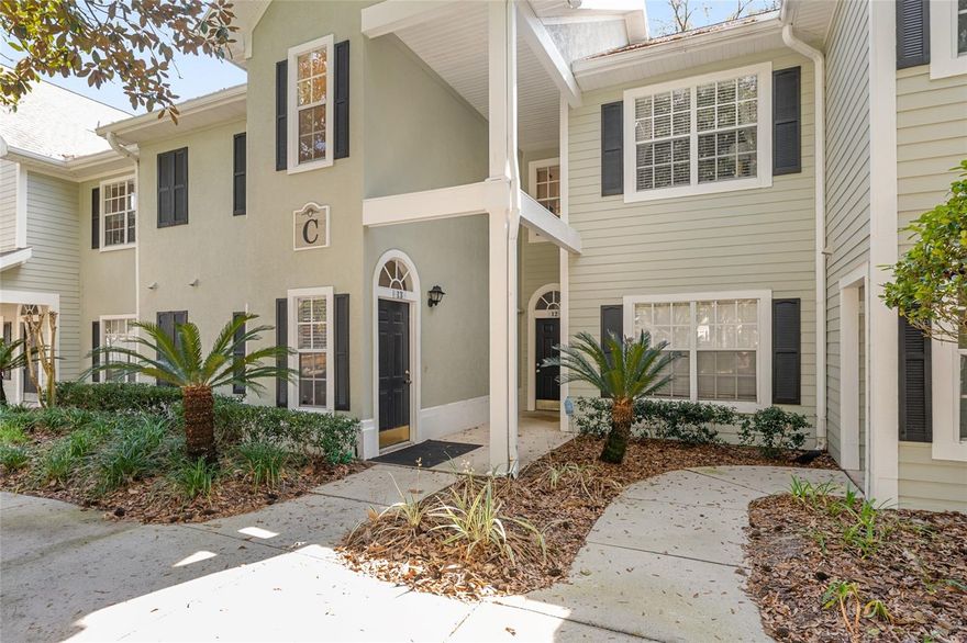 Experience elevated living in this exquisitely remodeled 3-bedroom, 2-bath residence located in the popular: The Links at Haile. Thoughtfully redesigned with high-end finishes and timeless style, this home offers a rare opportunity to own a turnkey property in one of Gainesville’s most sought after golf course communities. Recent remodeling and upgrades include: Fresh paint and beautiful engineered wood flooring throughout. Kitchen renovation includes solid- wood, custom designed Shaker-style Kraft Maid cabinets, Quartz countertops, updated faucet and Ruvati sink, microwave, pull-out trash-drawer, pull-out shelves, and over/under cabinet lighting.  Additional storage in cabinets on dining room side under counter. Both bathrooms have new 5’ solid-wood vanities with Carrara marble countertops, stylish faucets and glass shower doors.  New Whirlpool washer and dryer, two amazing custom organized closets with drawers, shelves and rods. New top-down/bottom-up window treatments-some blackout.  Stylish chandeliers and cobblestone floor just inside front door and a sliding door invisible screen on porch door from primary bedroom complete this like-new home. This home’s southern exposure creates an exceptionally light, bright, and airy feeling with multiple large windows throughout. The balcony/covered porch overlooks the Hawkstone-Gary Player signature golf course and is the perfect place to enjoy your morning coffee and afternoon happy hour. The Links offers a resort style pool and 24-hour fitness room. Hawkstone Country Club located within Haile Plantation offers golf, tennis, pickleball, additional pools and a restaurant by membership. An Equestrian Center is  also located within the community. Miles of trails, playgrounds, a quaint downtown area with multiple eating and shops are within walking distance. Saturday morning Farmer’s Market awaits.